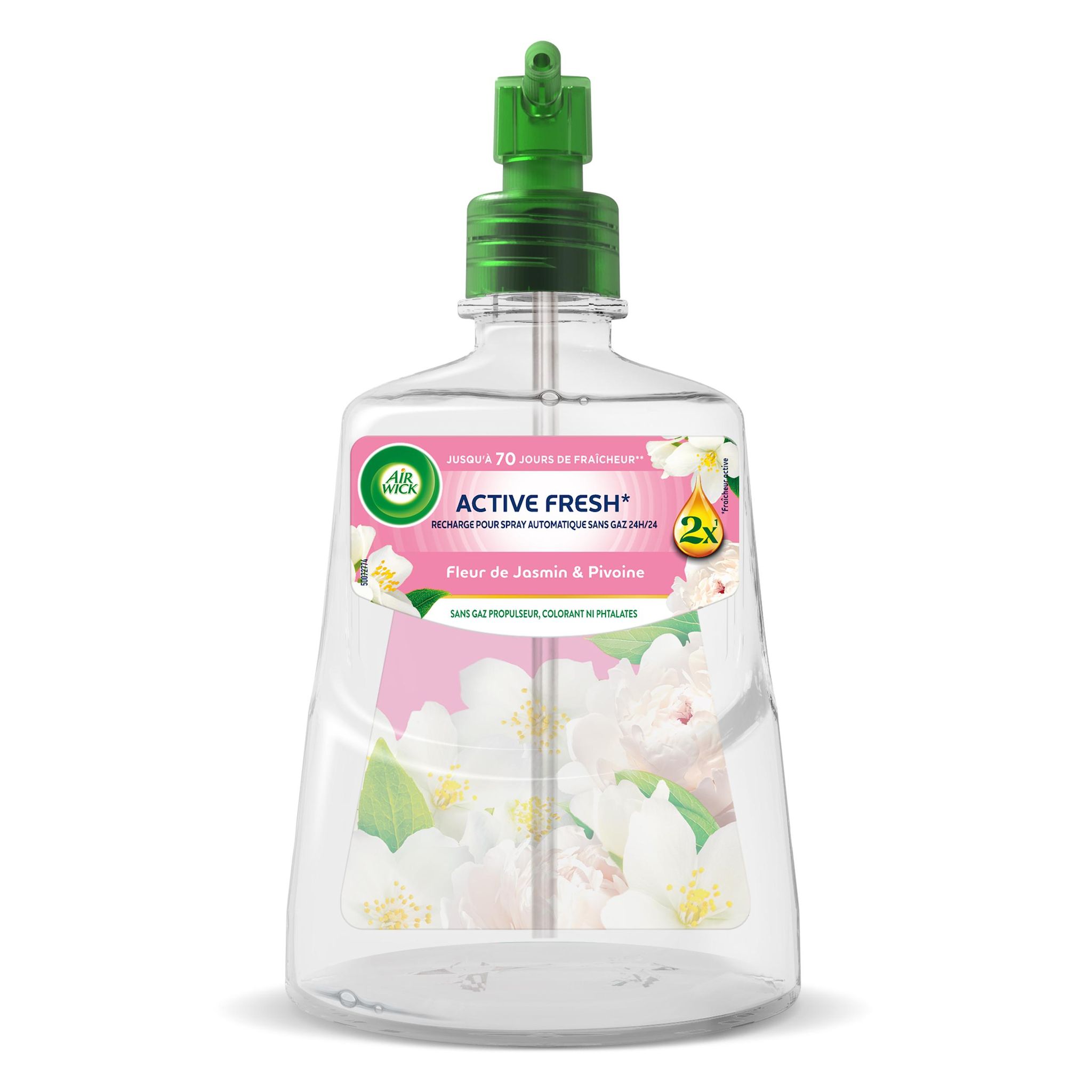 AIR WICK Recharge pour diffuseur désodorisant jasmin & pivoine 228ml