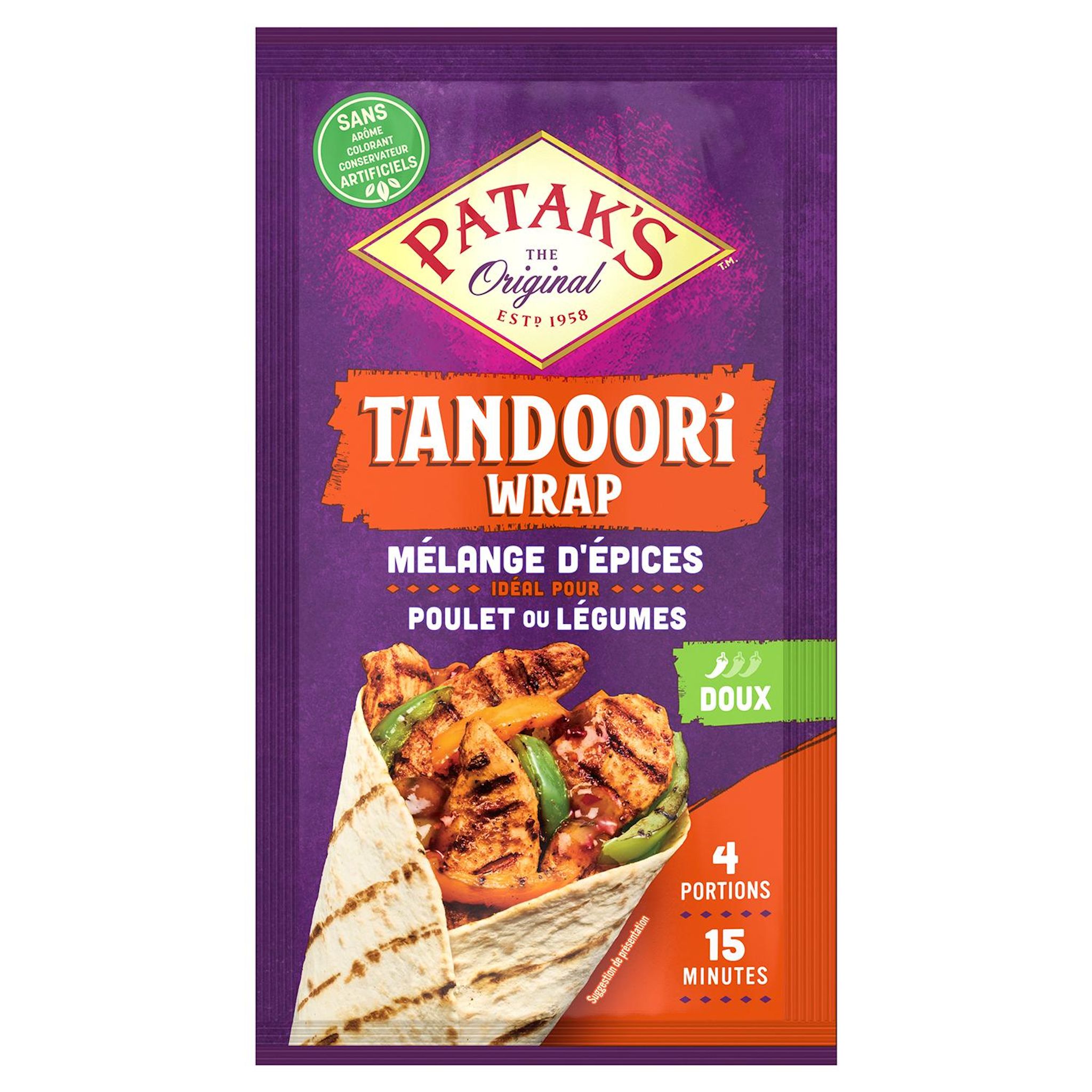 PATAK'S Mélange épices tandoori cumin fenugrec cardamome 25g