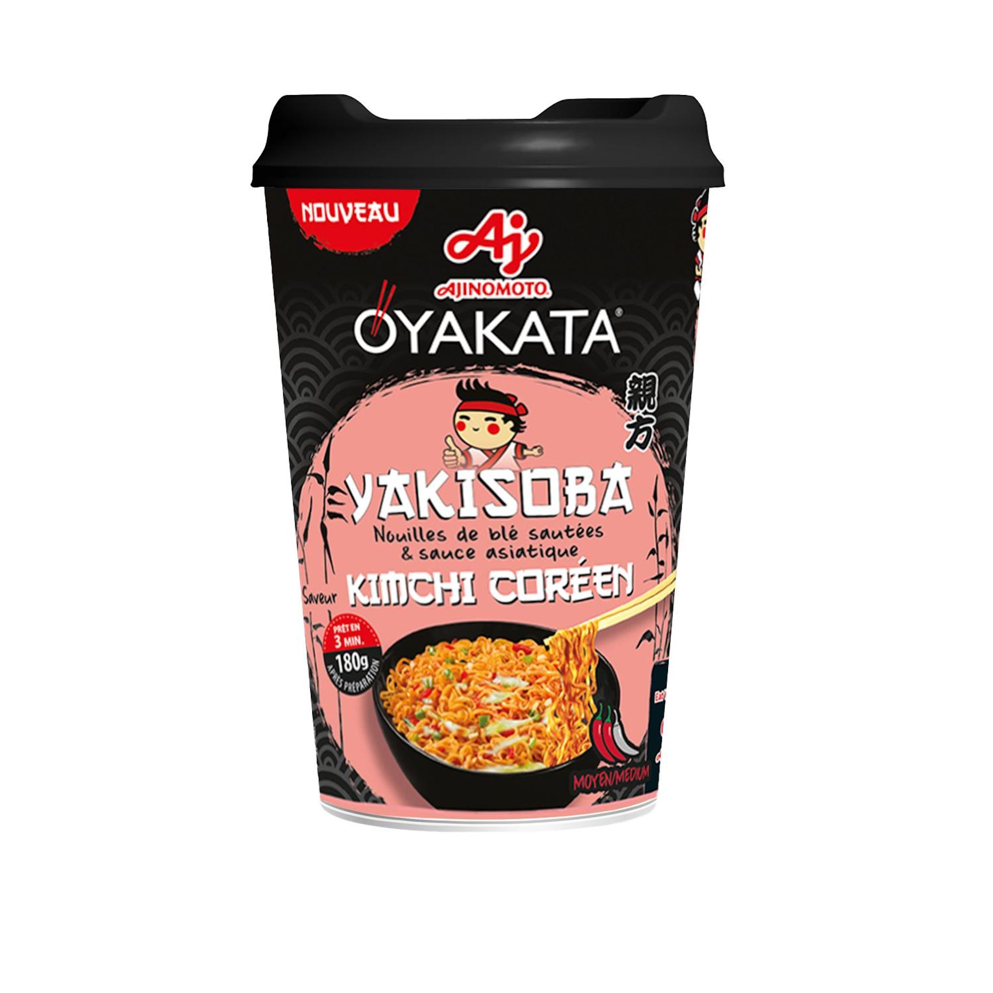 OYAKATA Nouilles sautées yakisoba saveur kimchi 92g