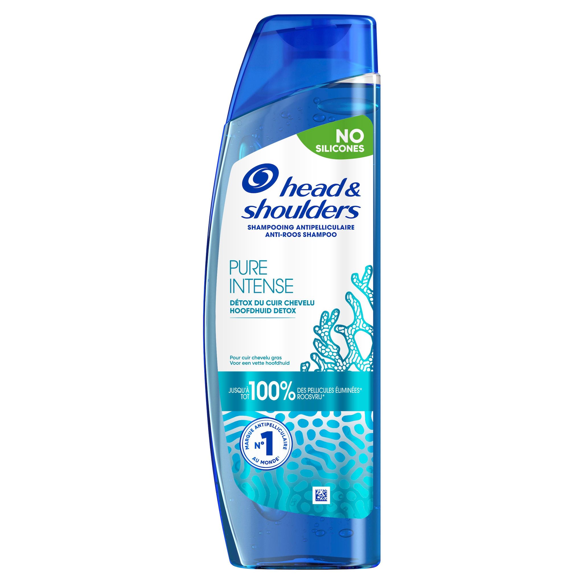HEAD & SHOULDERS Shampooing pure intense détox du cuir chevelu 250ml