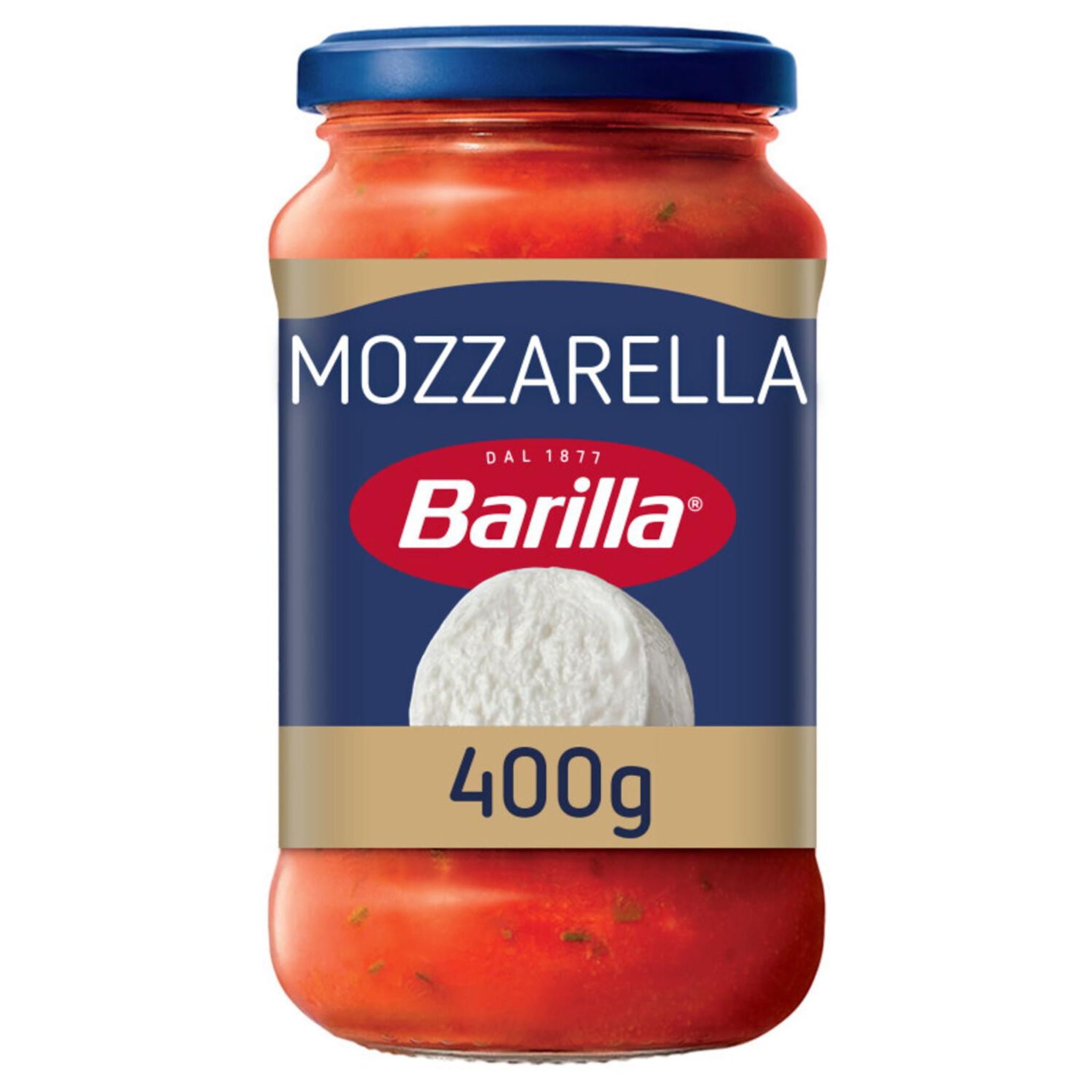Voir la diapositive 2 : BARILLA Sauce tomate avec mozzarella 100% italienne 400g