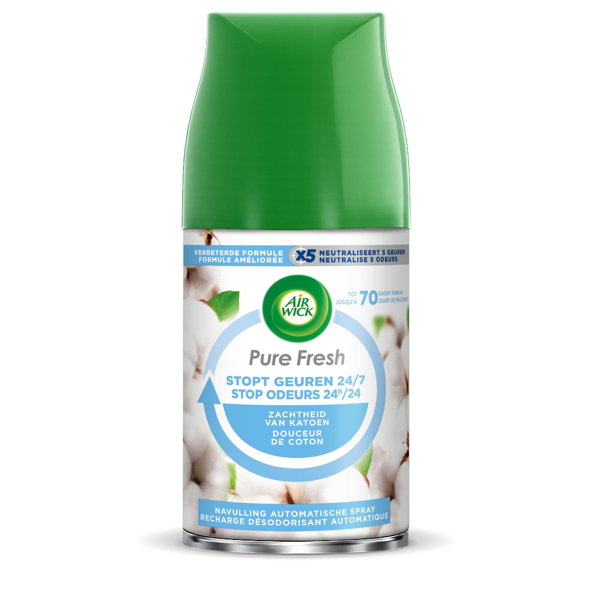 AIR WICK Recharge diffuseur automatique désodorisant coton 250ml