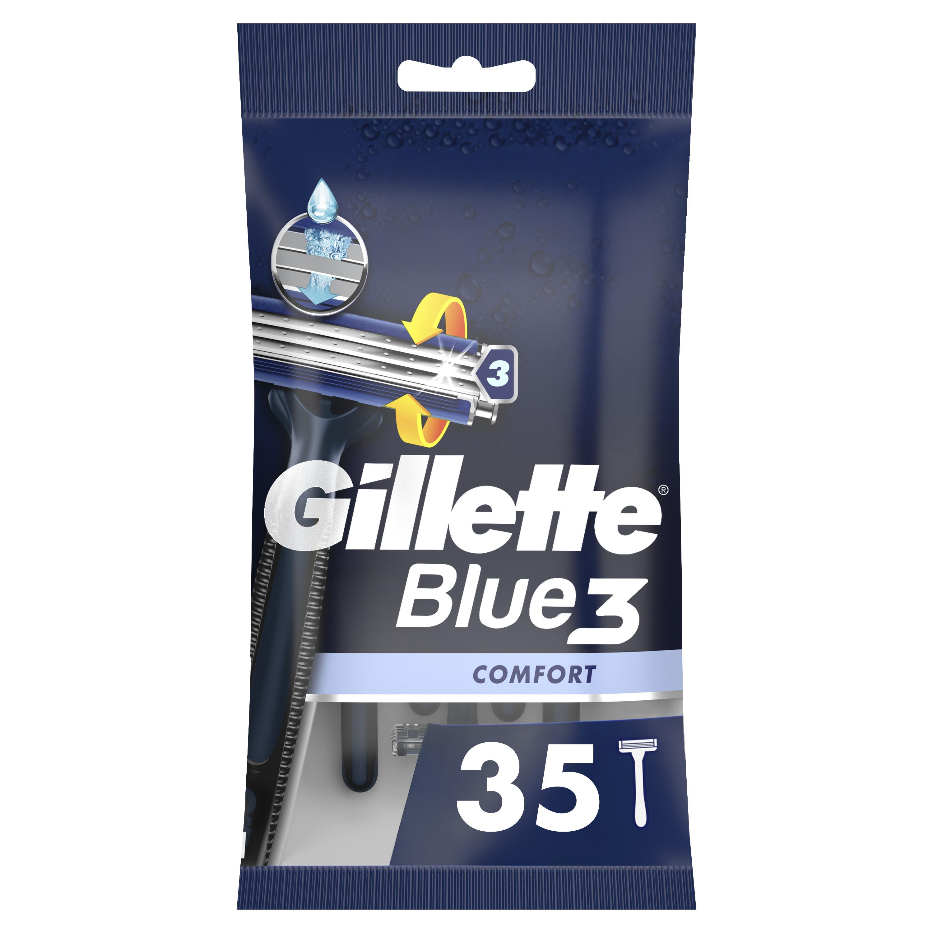 GILLETTE Blue 3 Rasoir jetable comfort 35 rasoirs