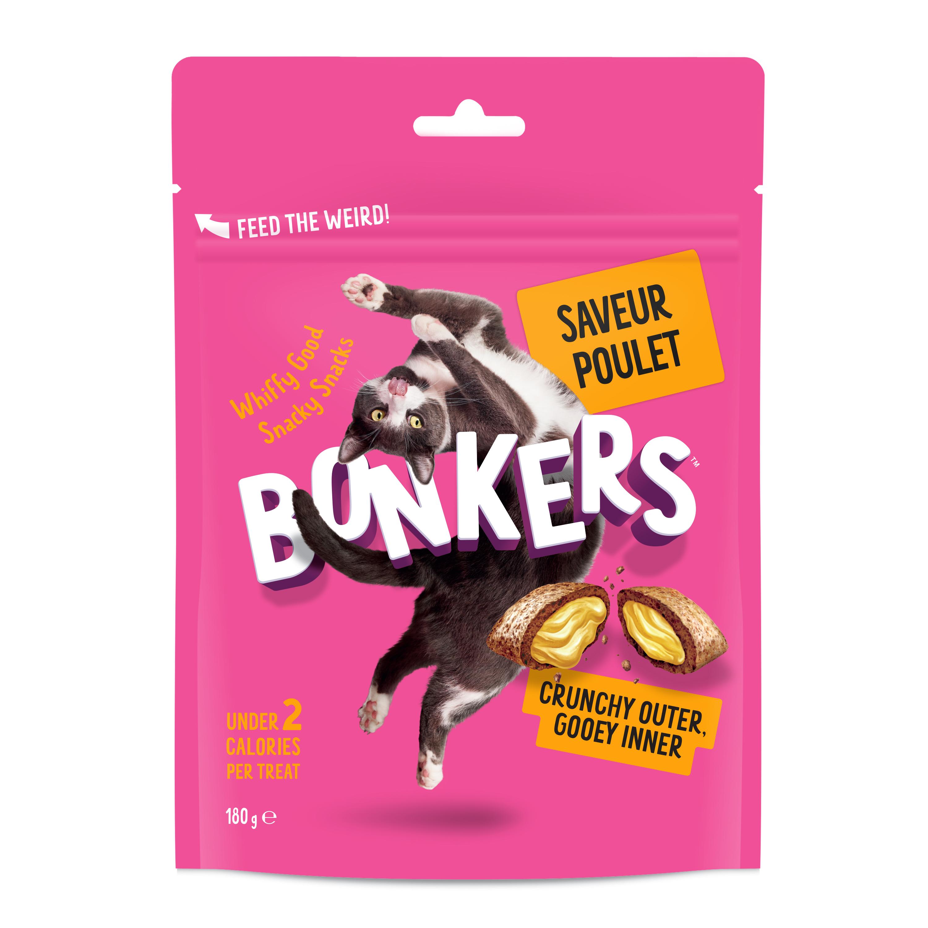 BONKERS Friandises poulet pour chat 180g