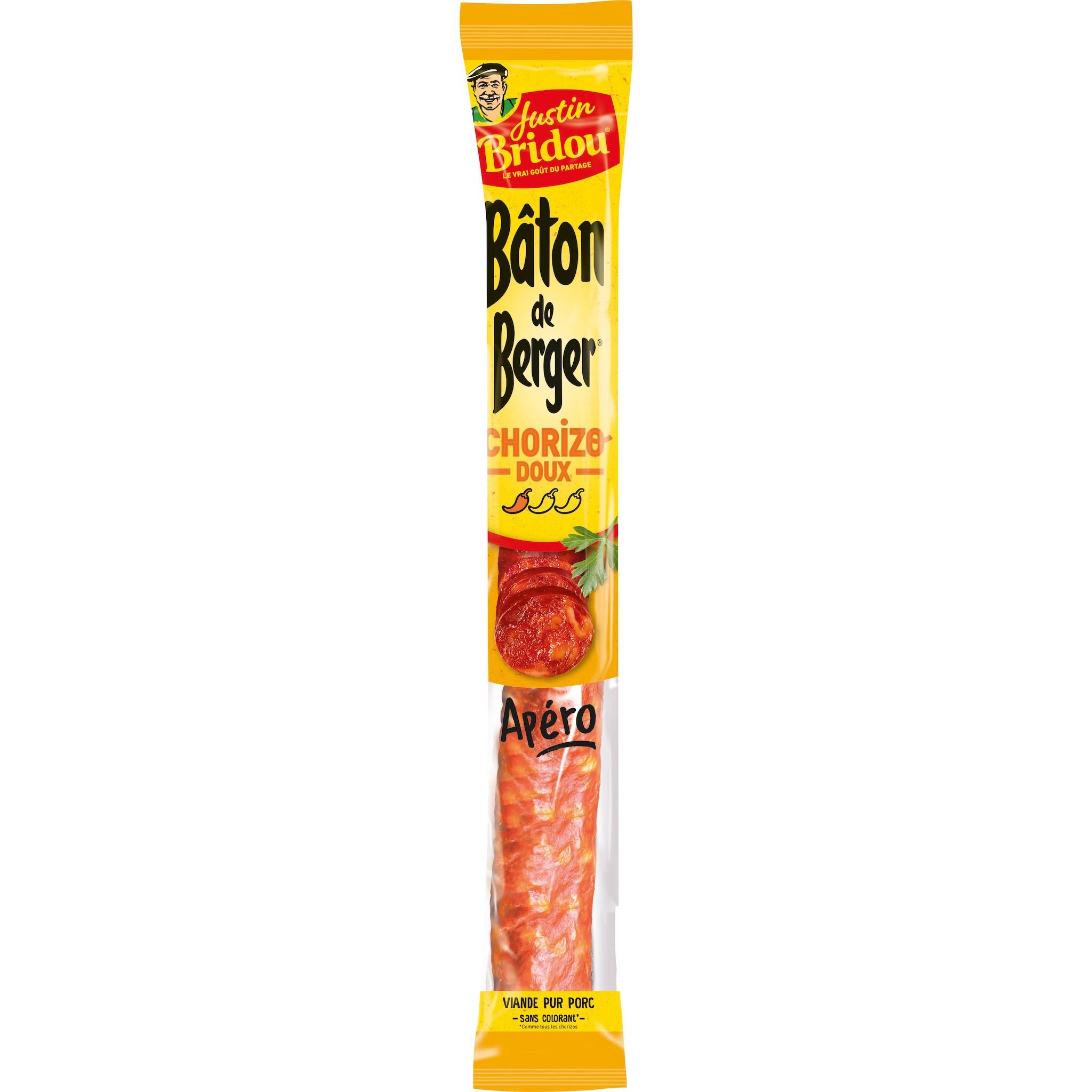 JUSTIN BRIDOU Bâton de Berger chorizo doux 180g