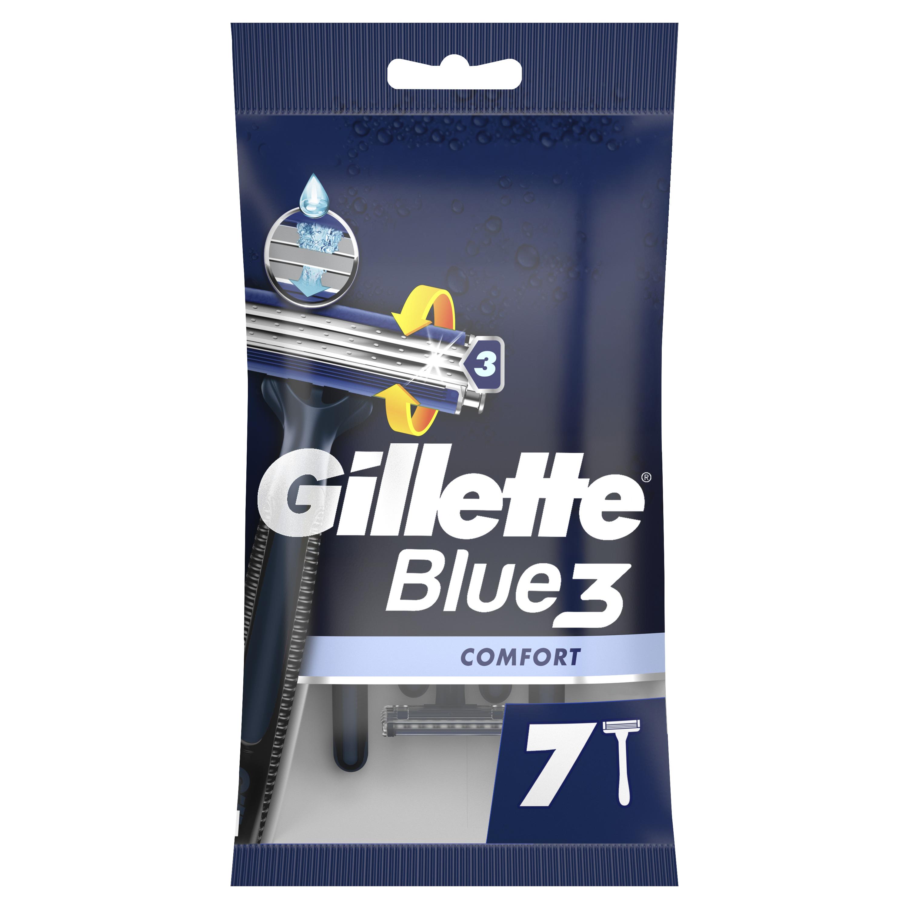 GILLETTE Blue 3 Rasoir jetable comfort 7 rasoirs
