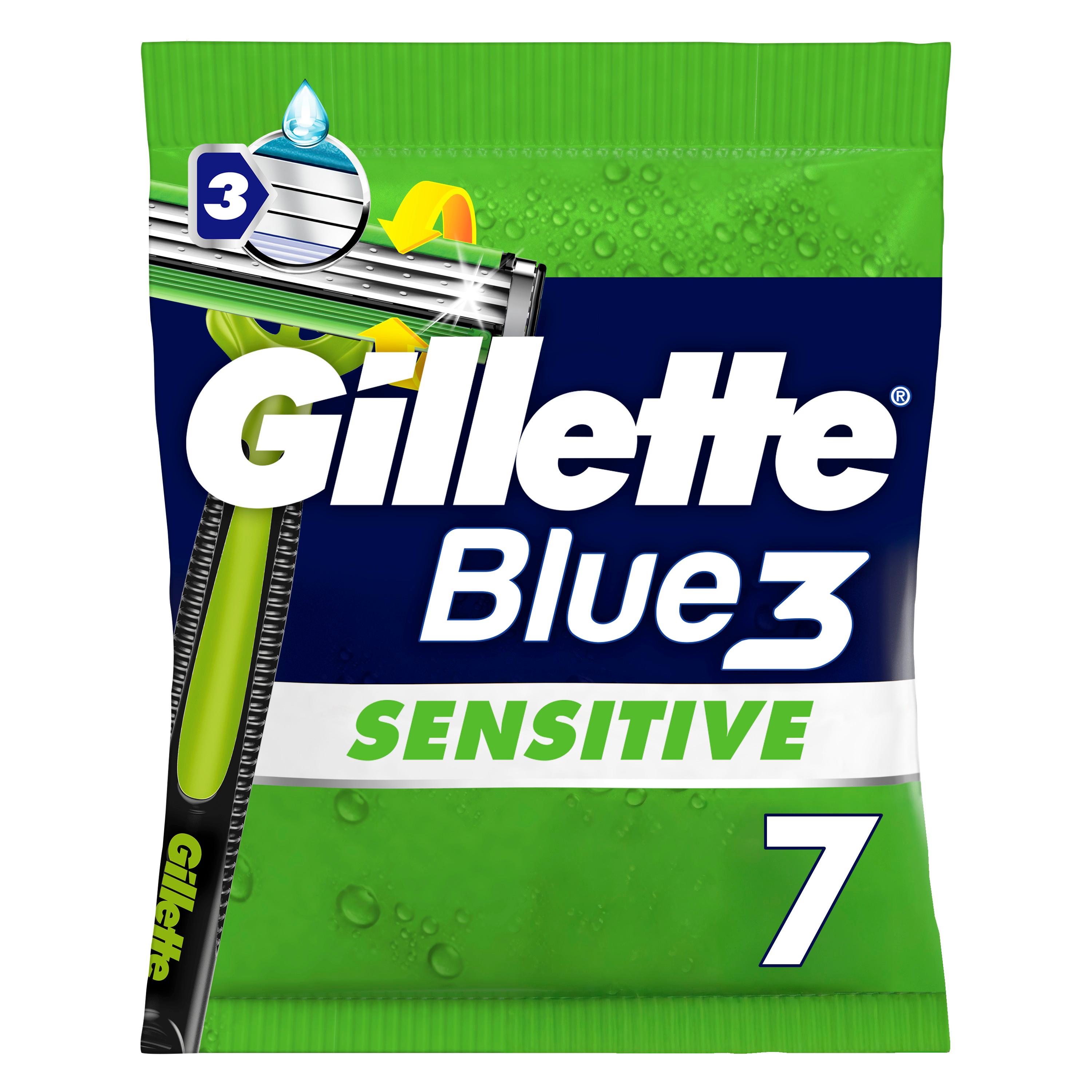 GILLETTE Blue3 Rasoir jetable sensitive 7 rasoirs