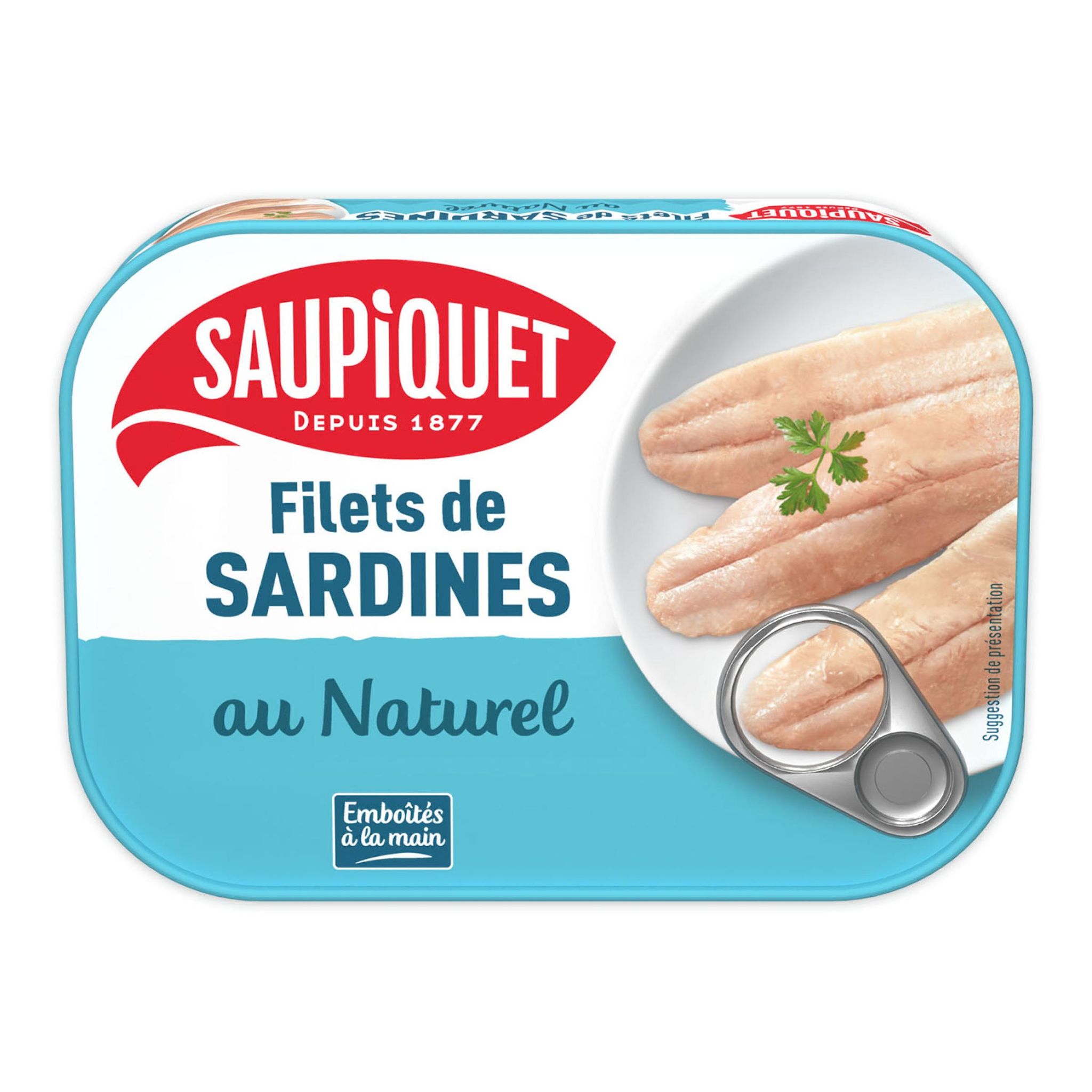 SAUPIQUET Filets de sardines au naturel 100g
