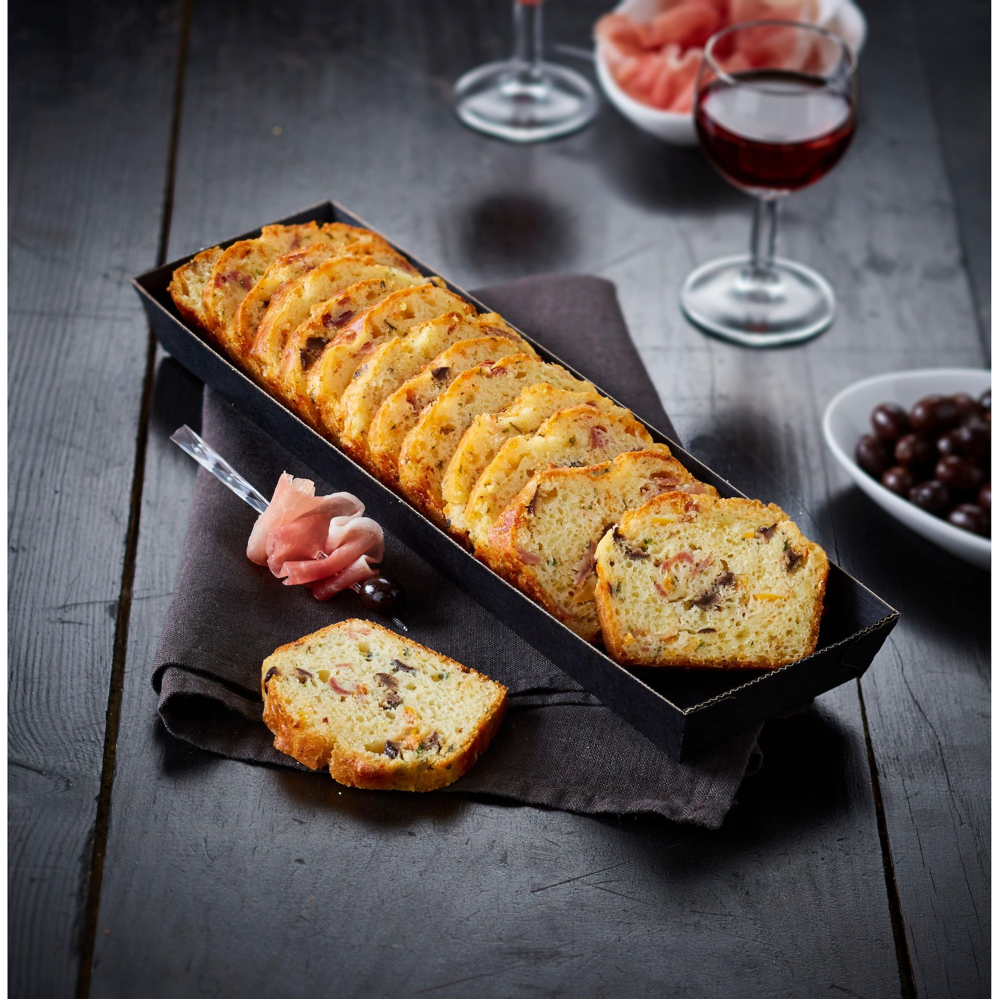 AUCHAN Cake au jambon sec 300g
