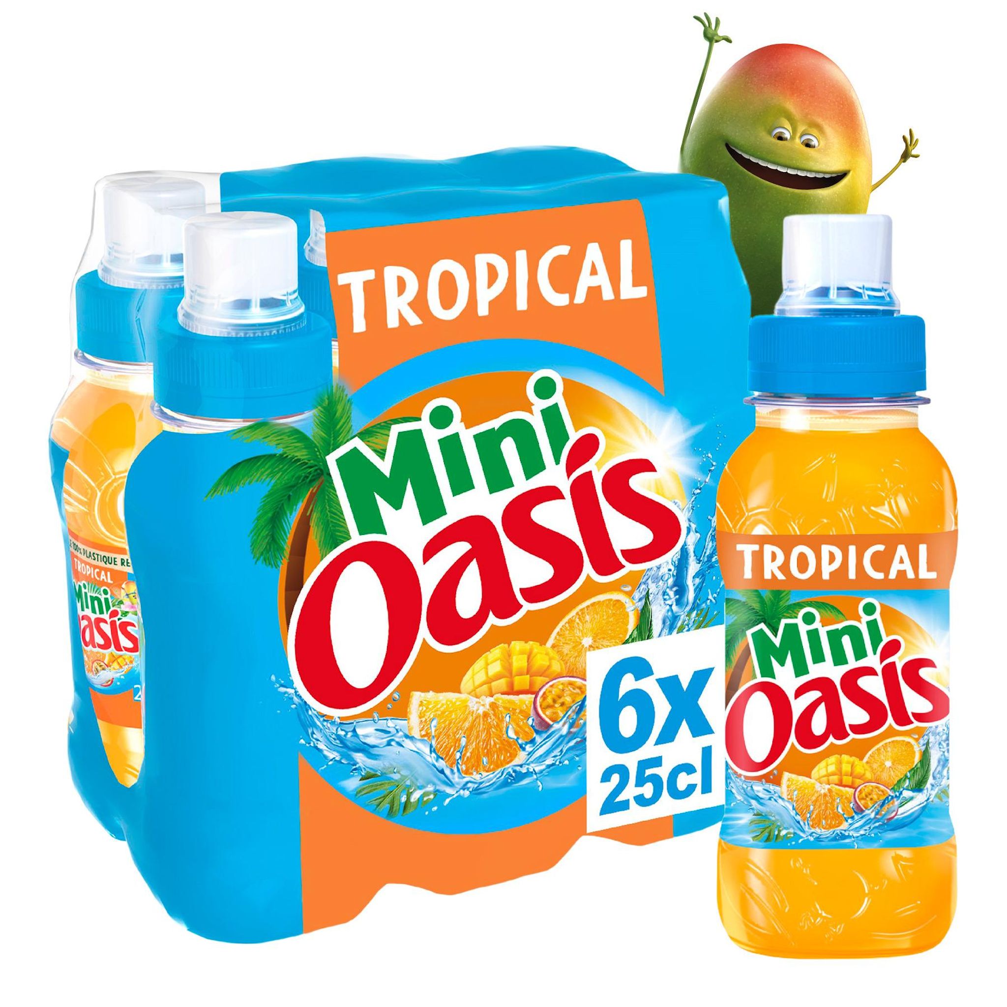 OASIS Boisson aux fruits goût tropical bouteilles 6x25cl