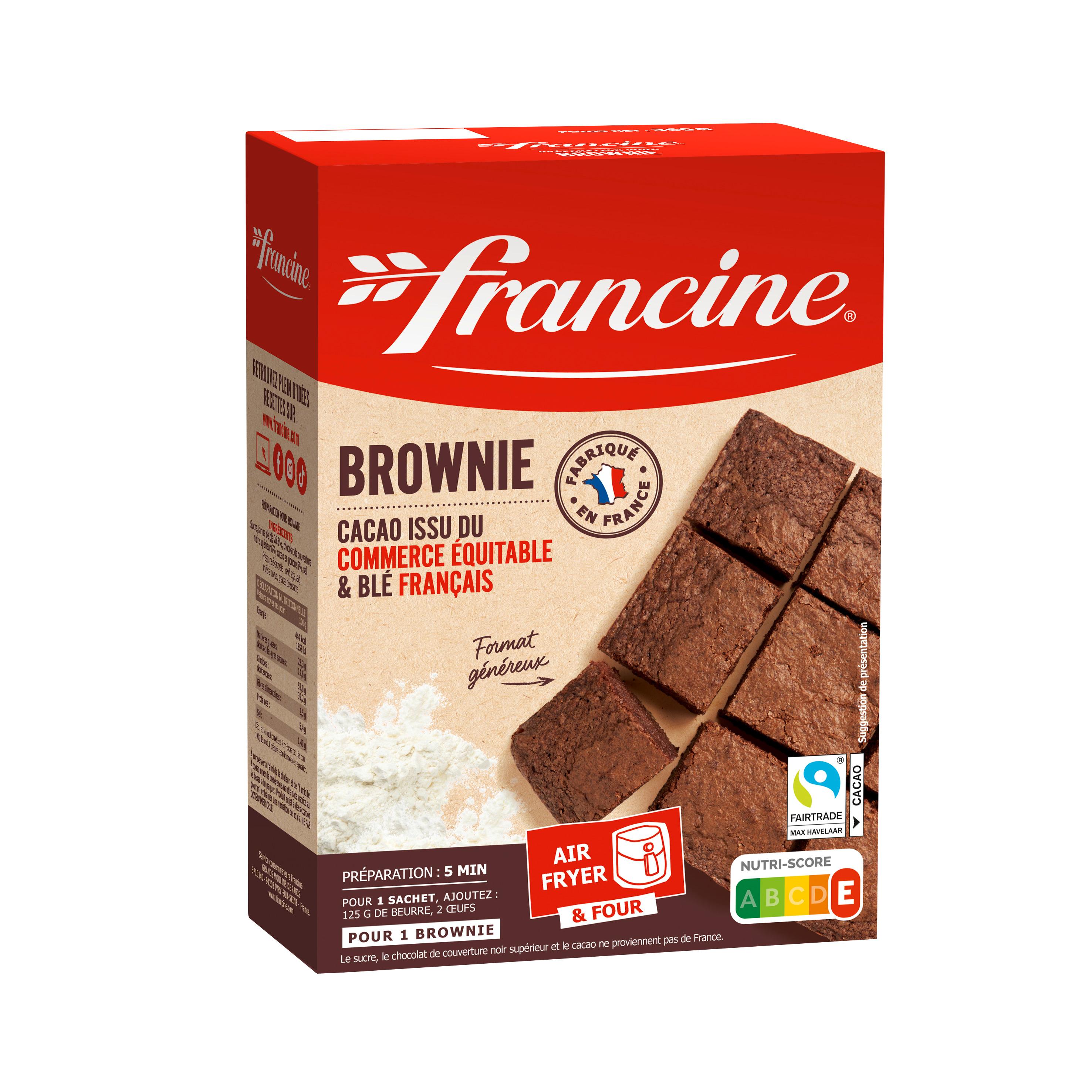 FRANCINE Préparation pour brownie au chocolat 360g