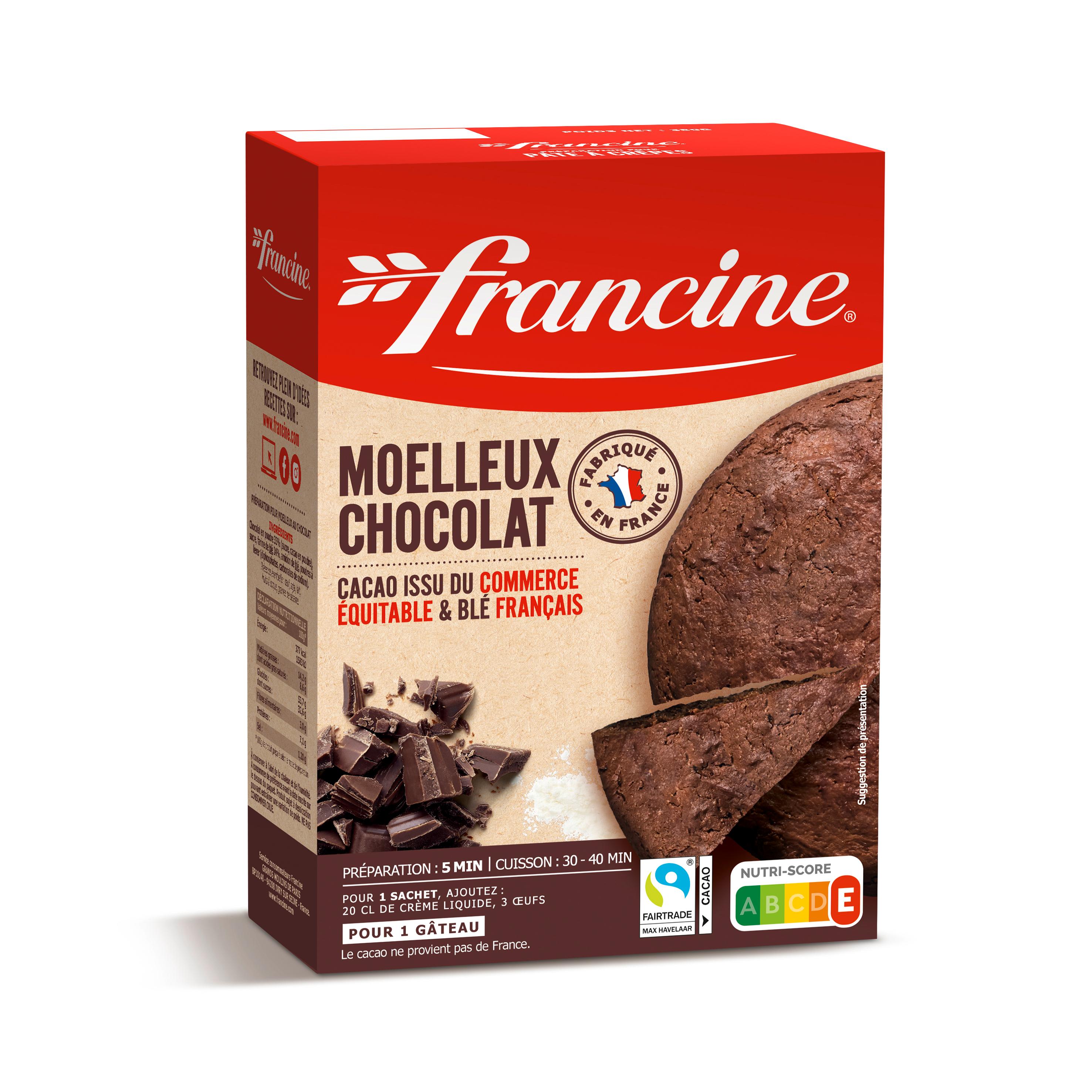 FRANCINE Préparation pour moelleux au chocolat 415g