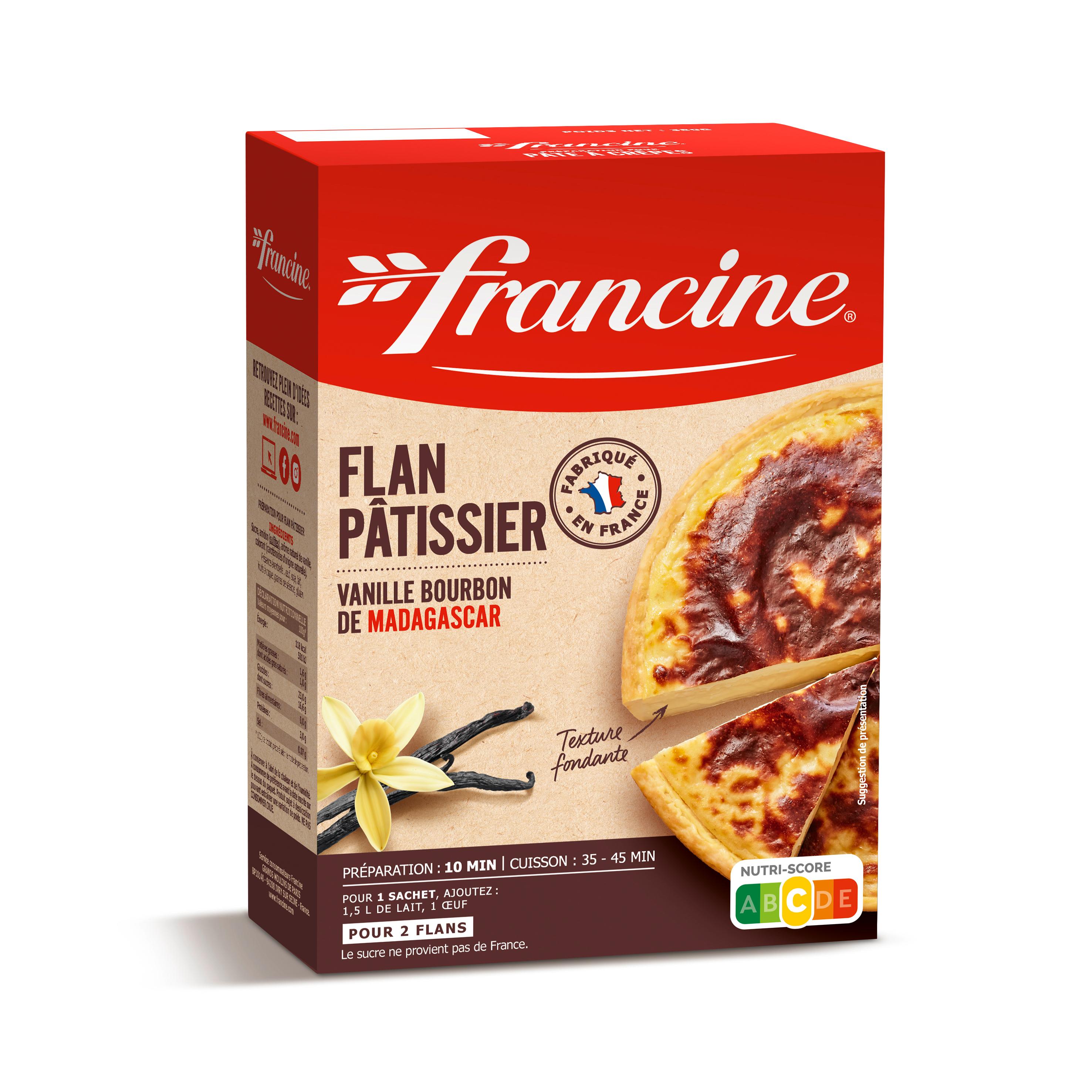 FRANCINE Préparation pour flan pâtissier 2 flans 720g