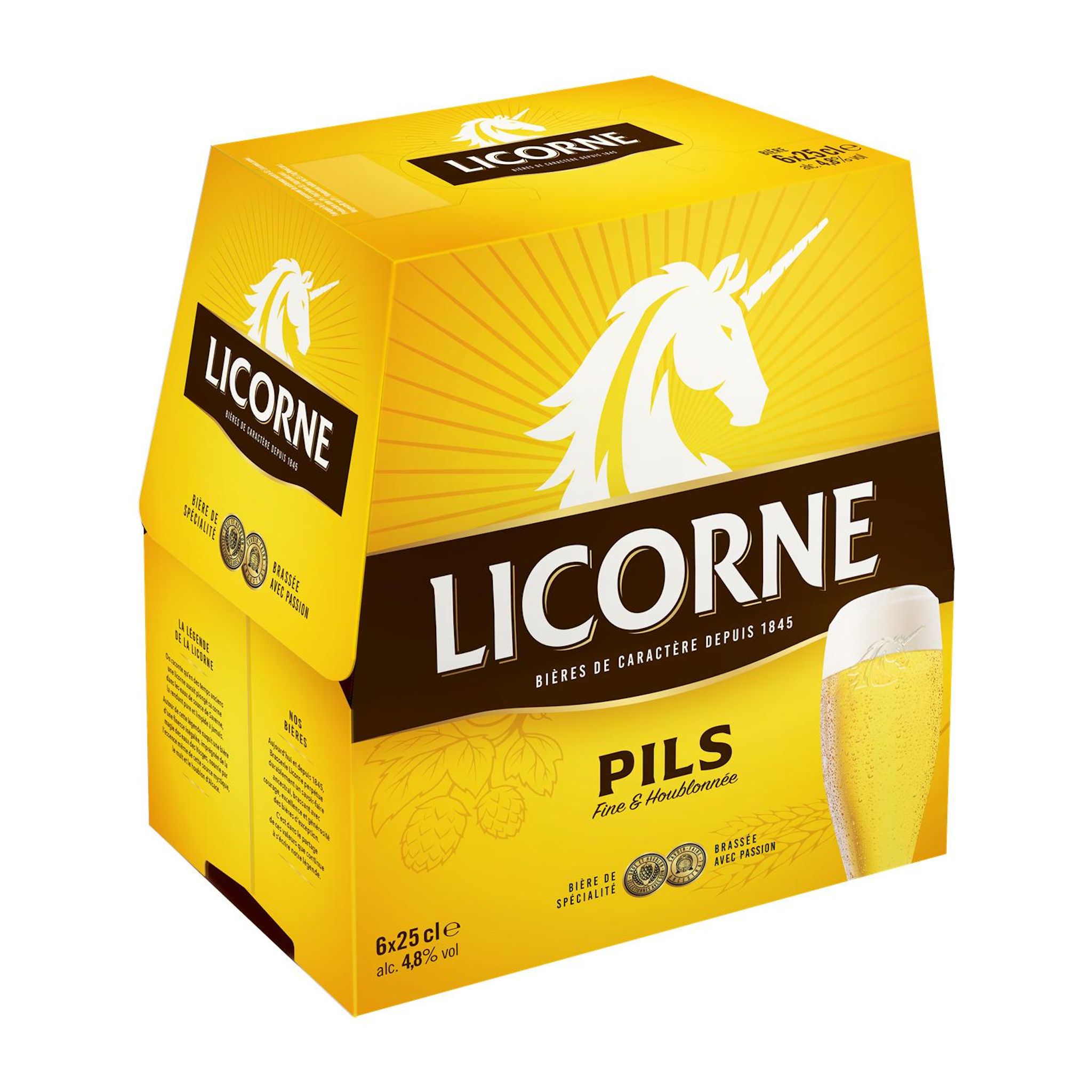 LICORNE Pils Bière blonde 4.8% pack 6x25cl