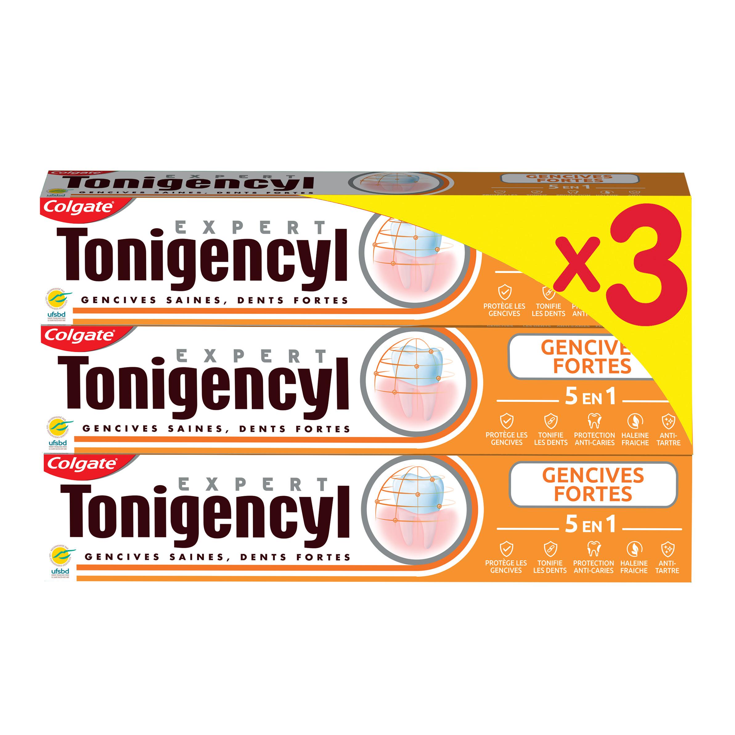 COLGATE Tonigencyl dentifrice expert 5en1 protection 3x75ml