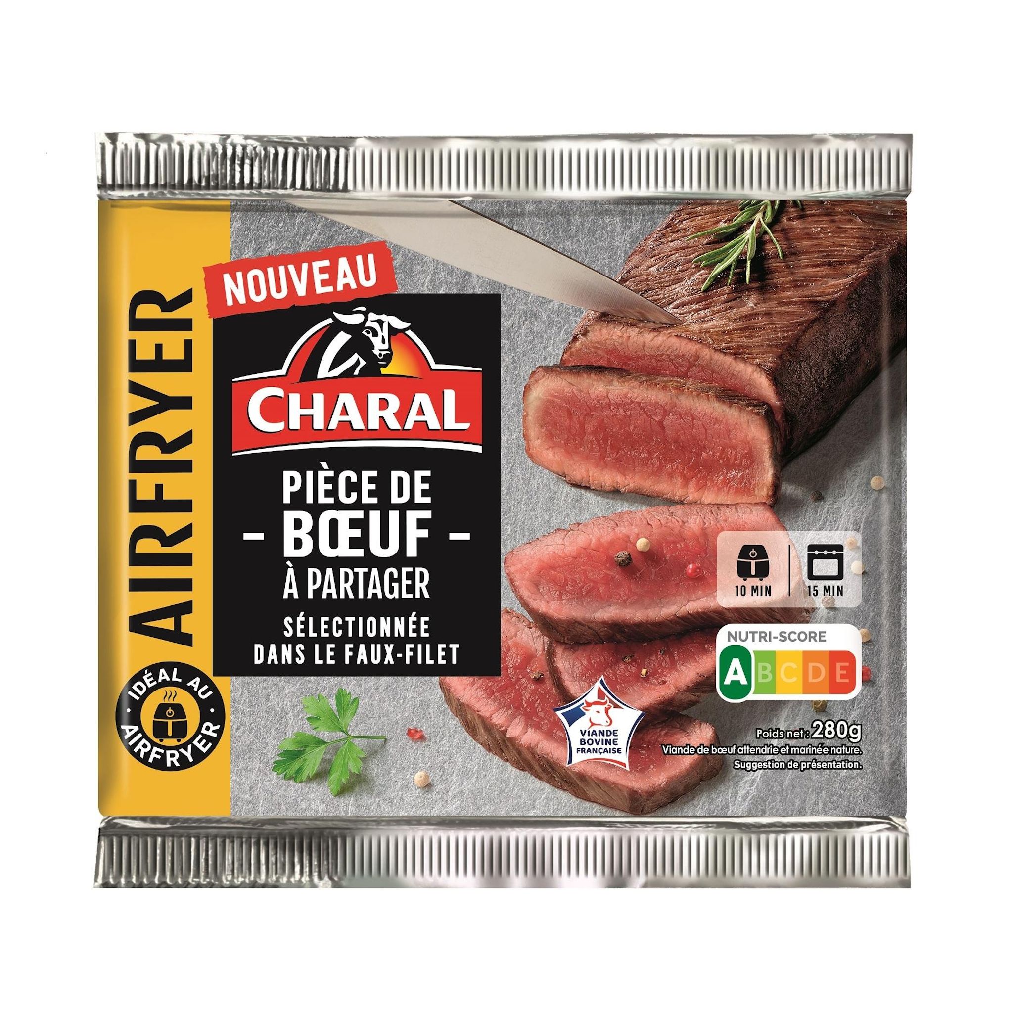 CHARAL Pièce de boeuf attendrie marinée - viande bovine française 280g