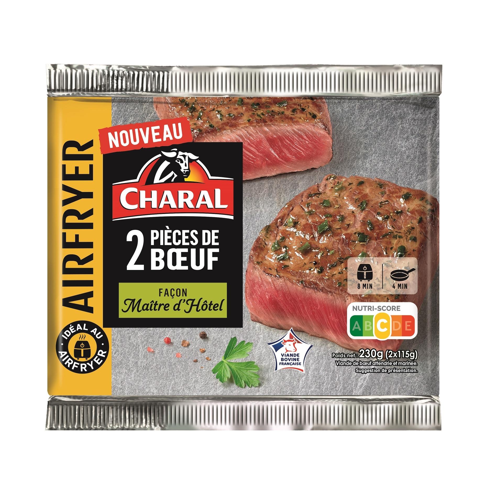 CHARAL Pavé de bœuf marinée façon maître d'hôtel 230g