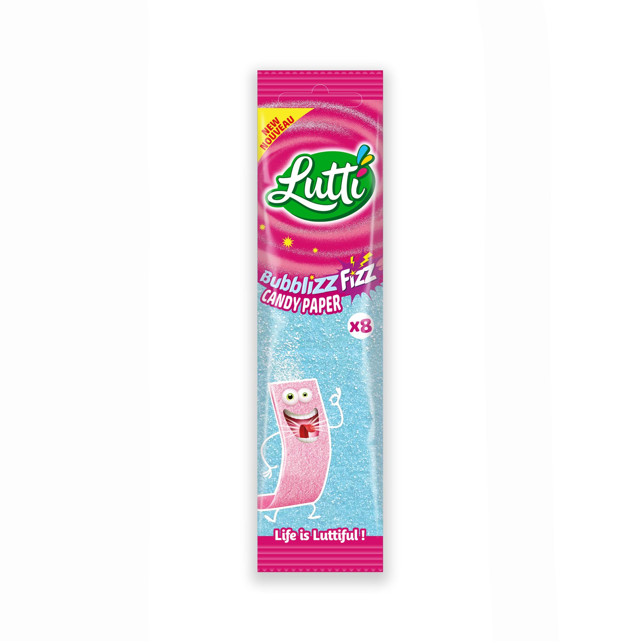 LUTTI Bubblizz bonbons piquants candy paper 15g
