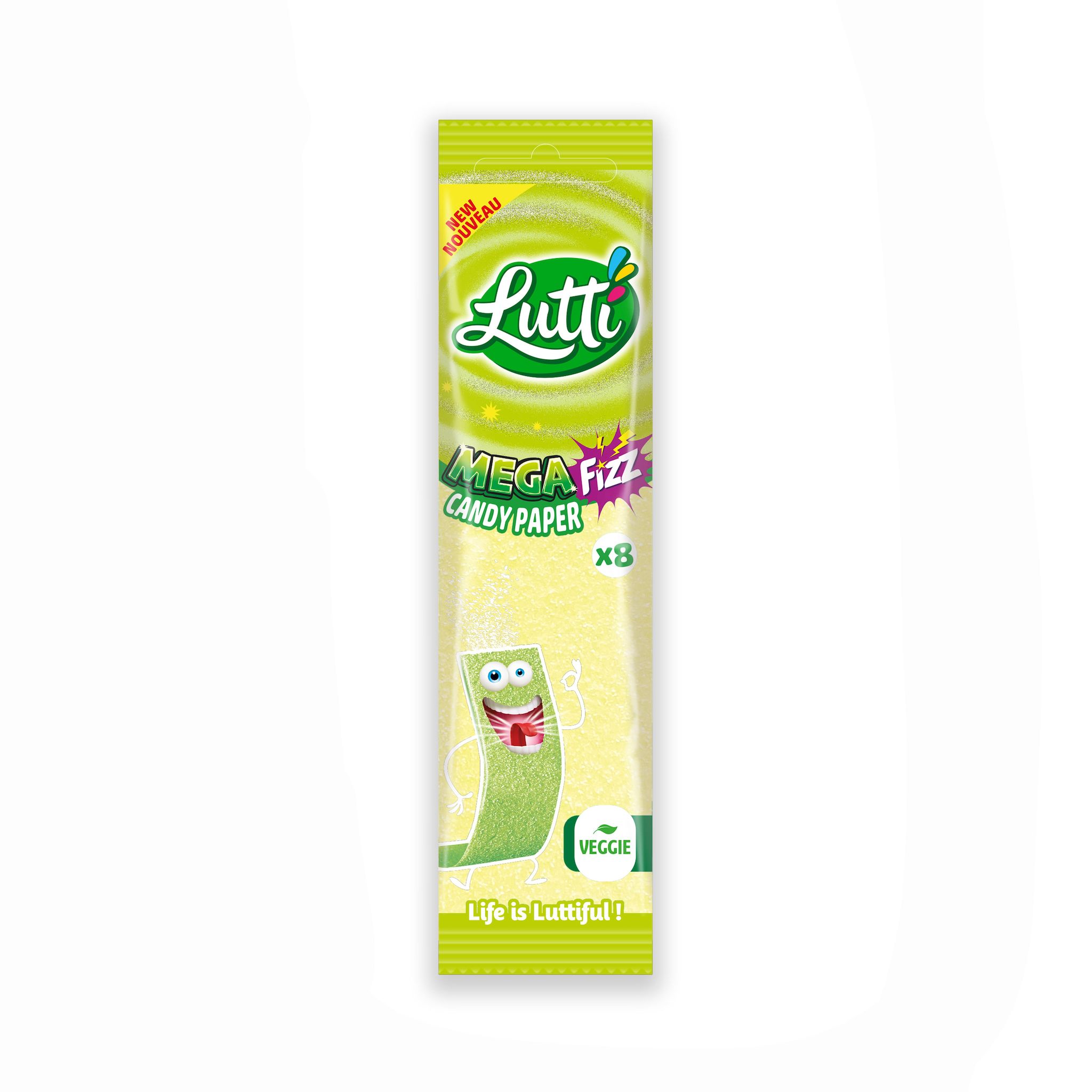 LUTTI Megafizz bonbons saveur fruits 15g