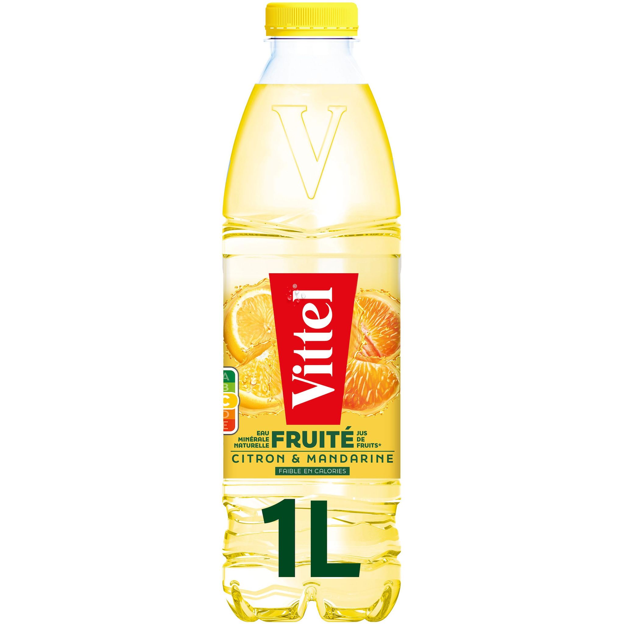 VITTEL Eau minérale naturelle aromatisée citron mandarine 1l