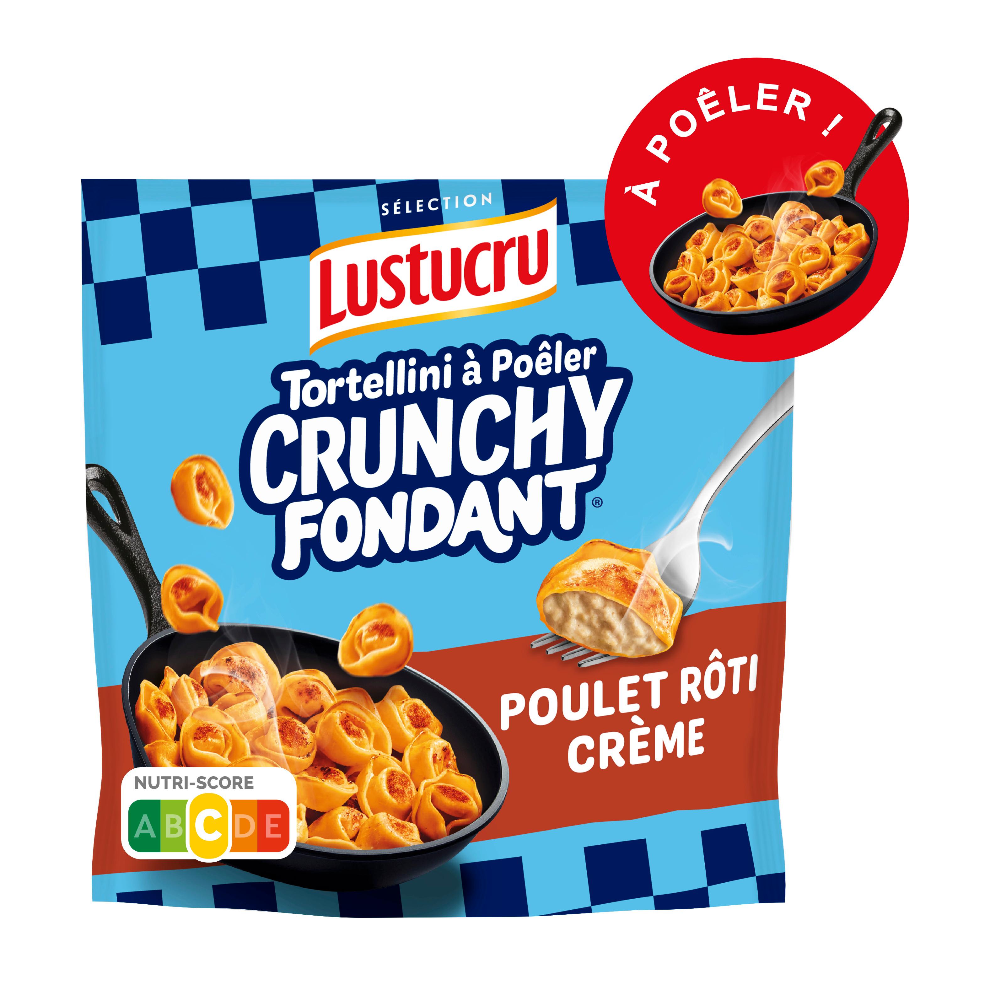 LUSTUCRU SELECTION Tortellini crunchy fondant au poulet rôti et crème à poêler 2 parts 280g