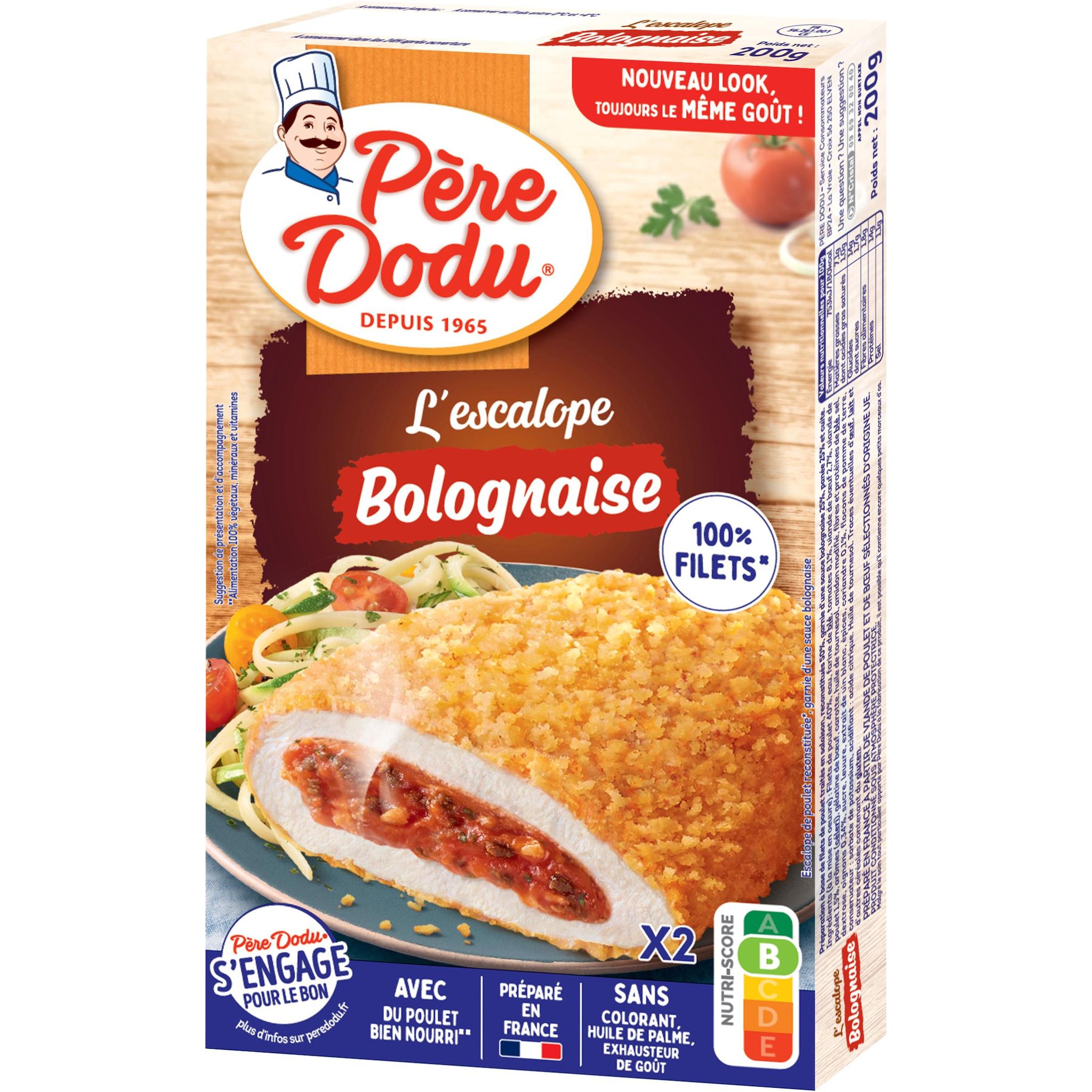 PERE DODU L'escalope bolognaise 2 pièces 200g