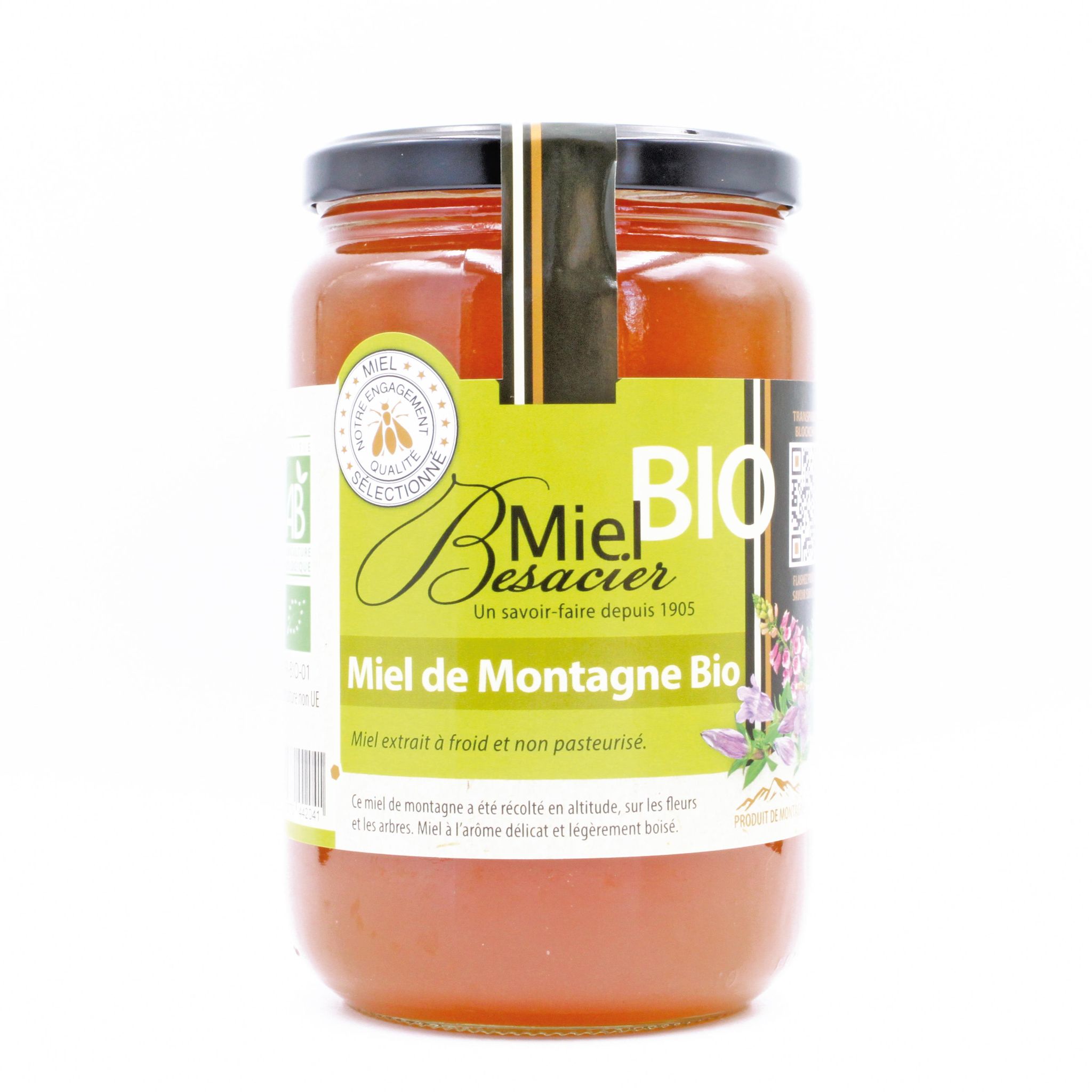 MIEL BESACIER Miel de montagne bio 1kg