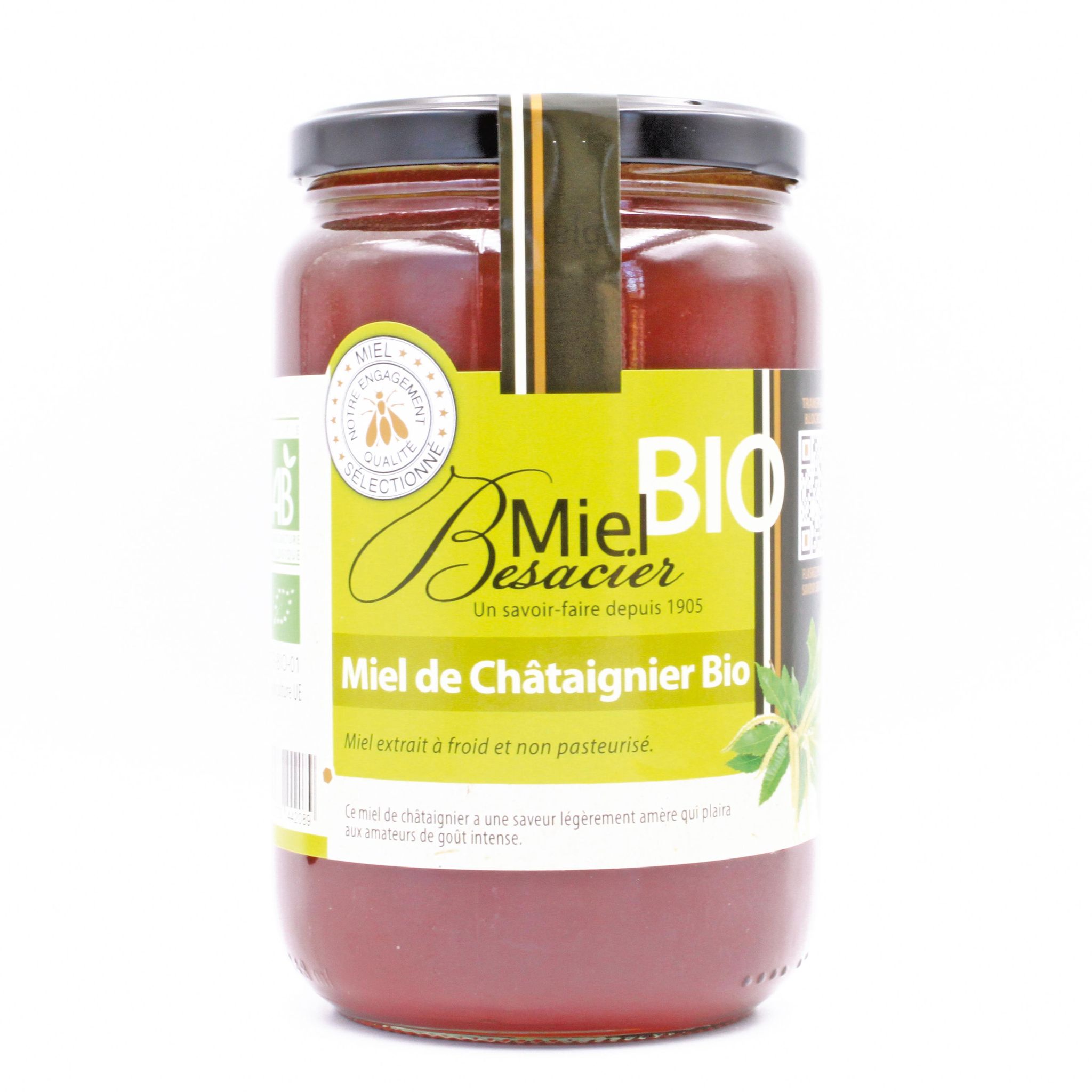 MIEL BESACIER Miel de châtaignier bio 1kg