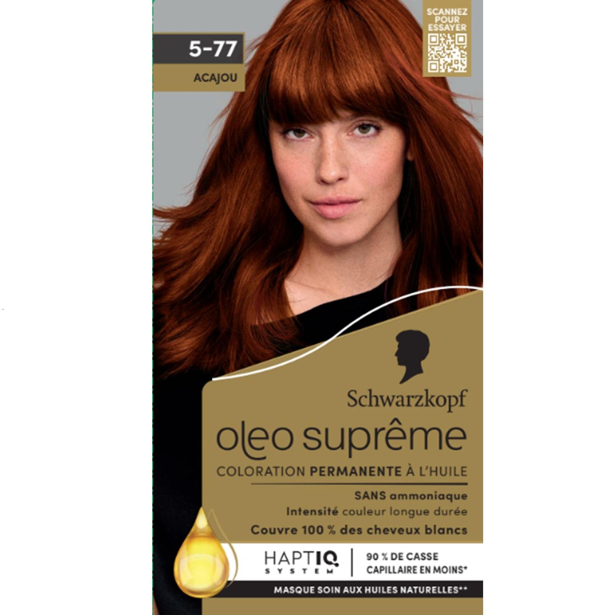 SCHWARZKOPF Oleo Suprême Coloration permanente à l'huile sans ammoniaque 5.77 acajou 1 kit