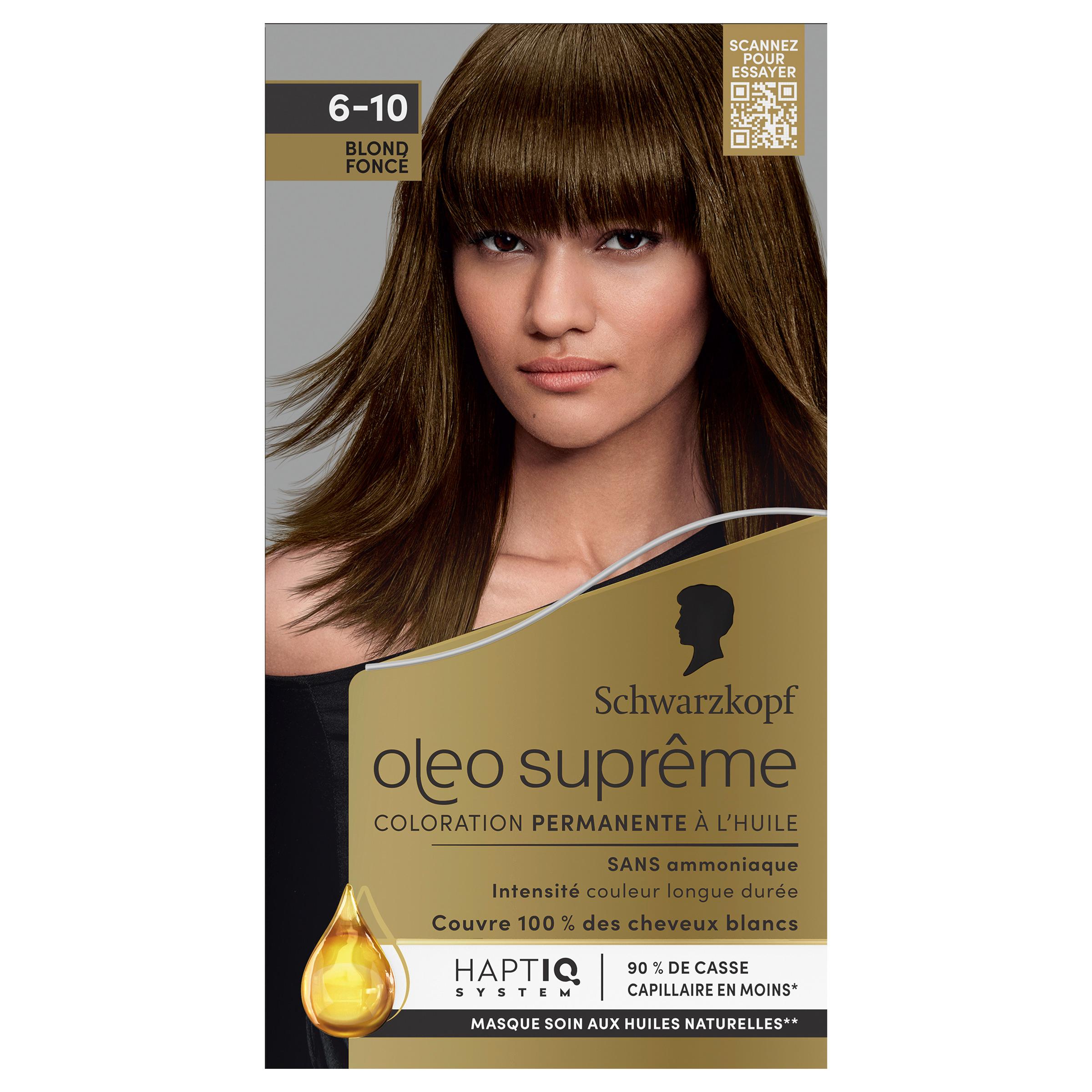 SCHWARZKOPF Oleo Suprême Coloration permanente à l'huile sans ammoniaque 6.10 blond foncé 1 kit