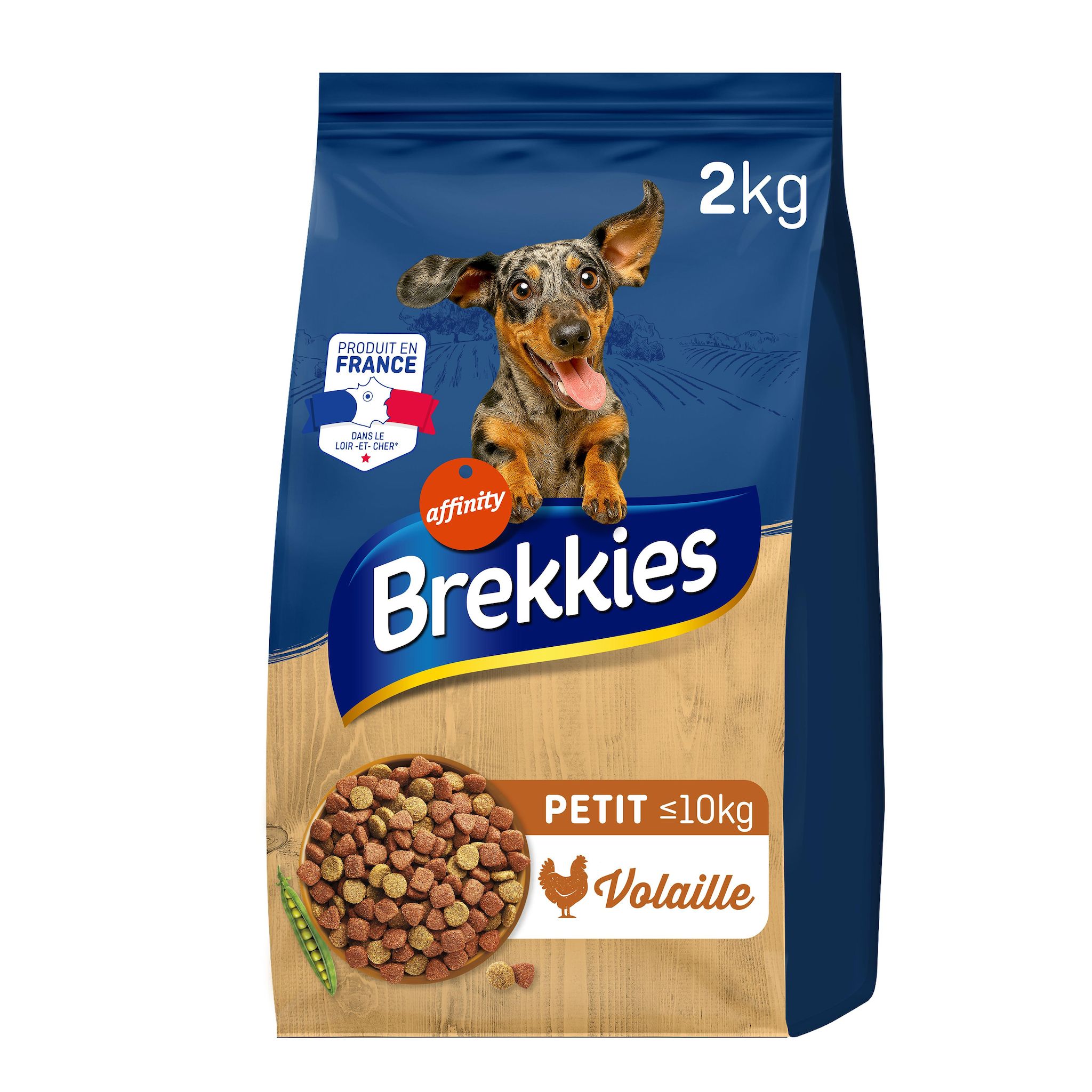 BREKKIES Croquettes pour petit chien à la volaille 2kg