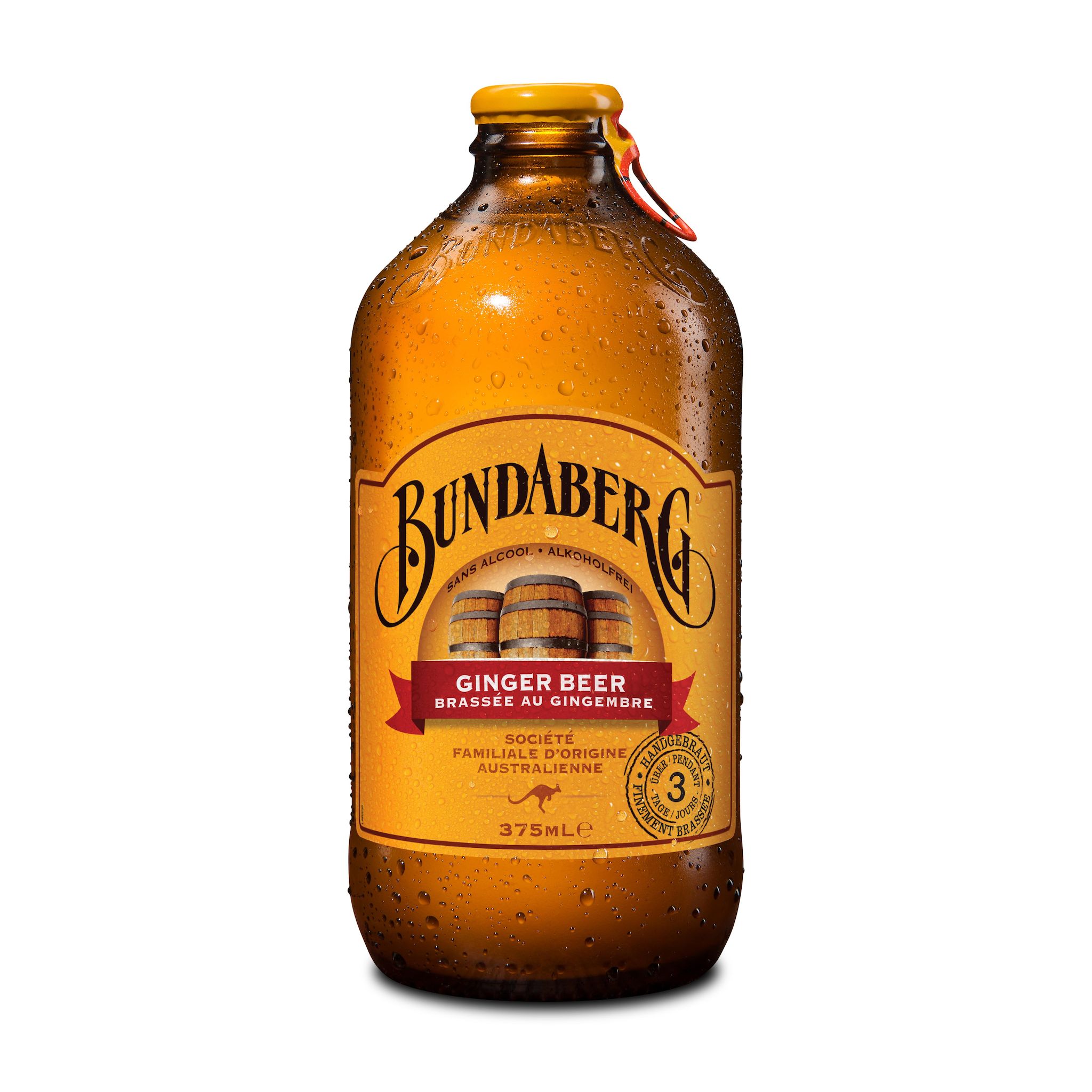 BUNDABERG Boisson sans alcool aromatisée au gingembre 37.5cl