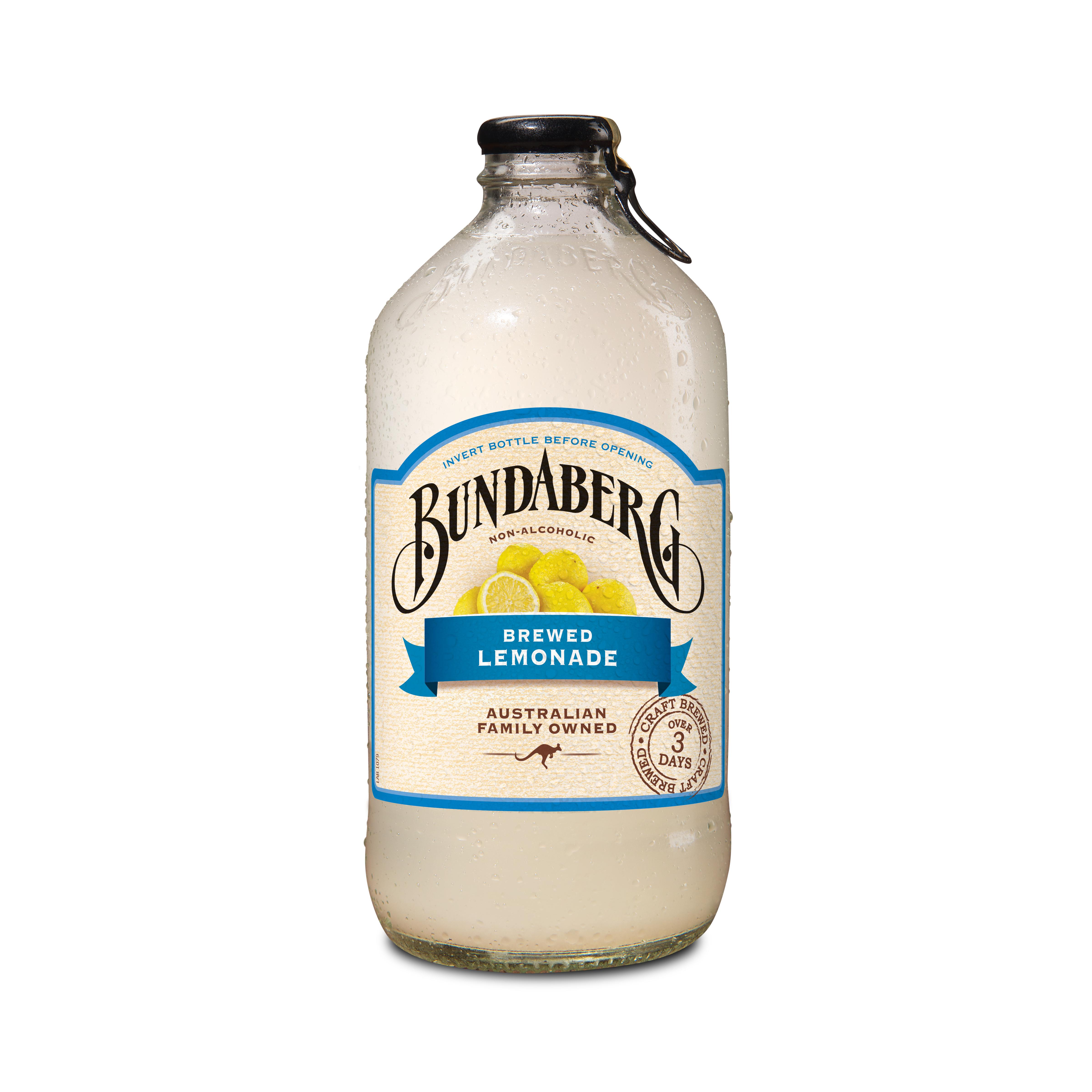 BUNDABERG Boisson gazeuse sans alcool aromatisée au citron bouteille en verre 37.5cl