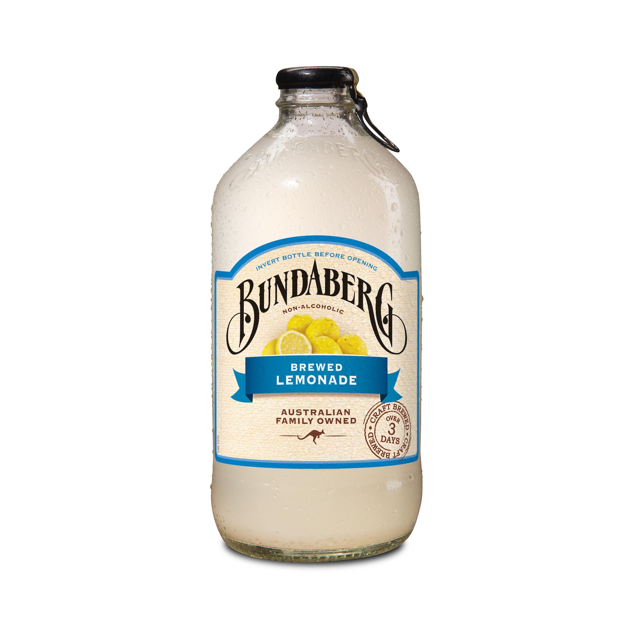 BUNDABERG Boisson gazeuse sans alcool aromatisée au citron bouteille en verre 37.5cl