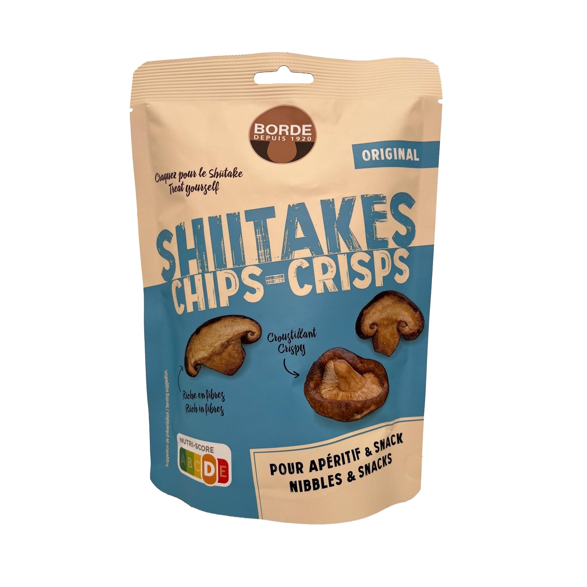BORDE Chips de shiitakés original riche en fibres 50g
