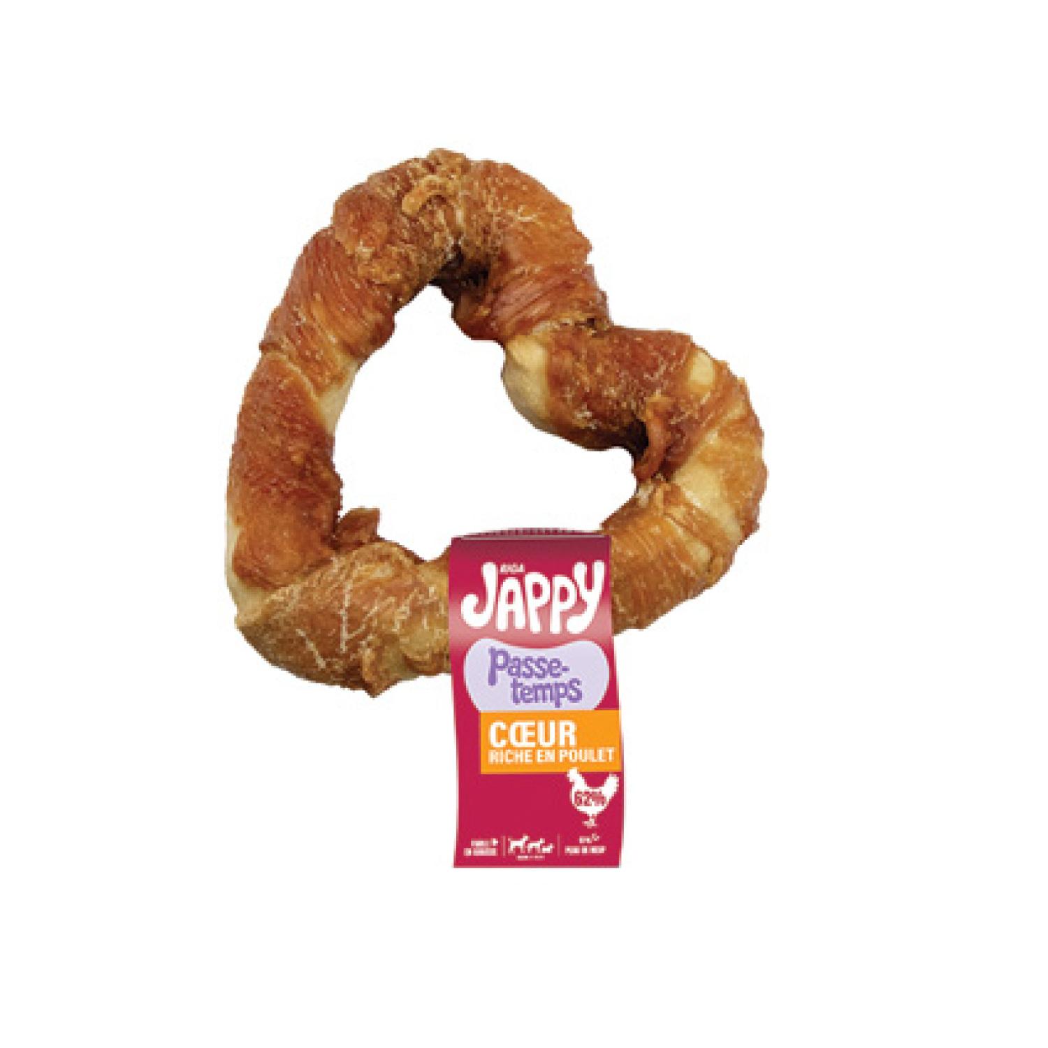 RIGA Jappy Friandises coeur à macher au poulet pour chien 1 pièce 65g