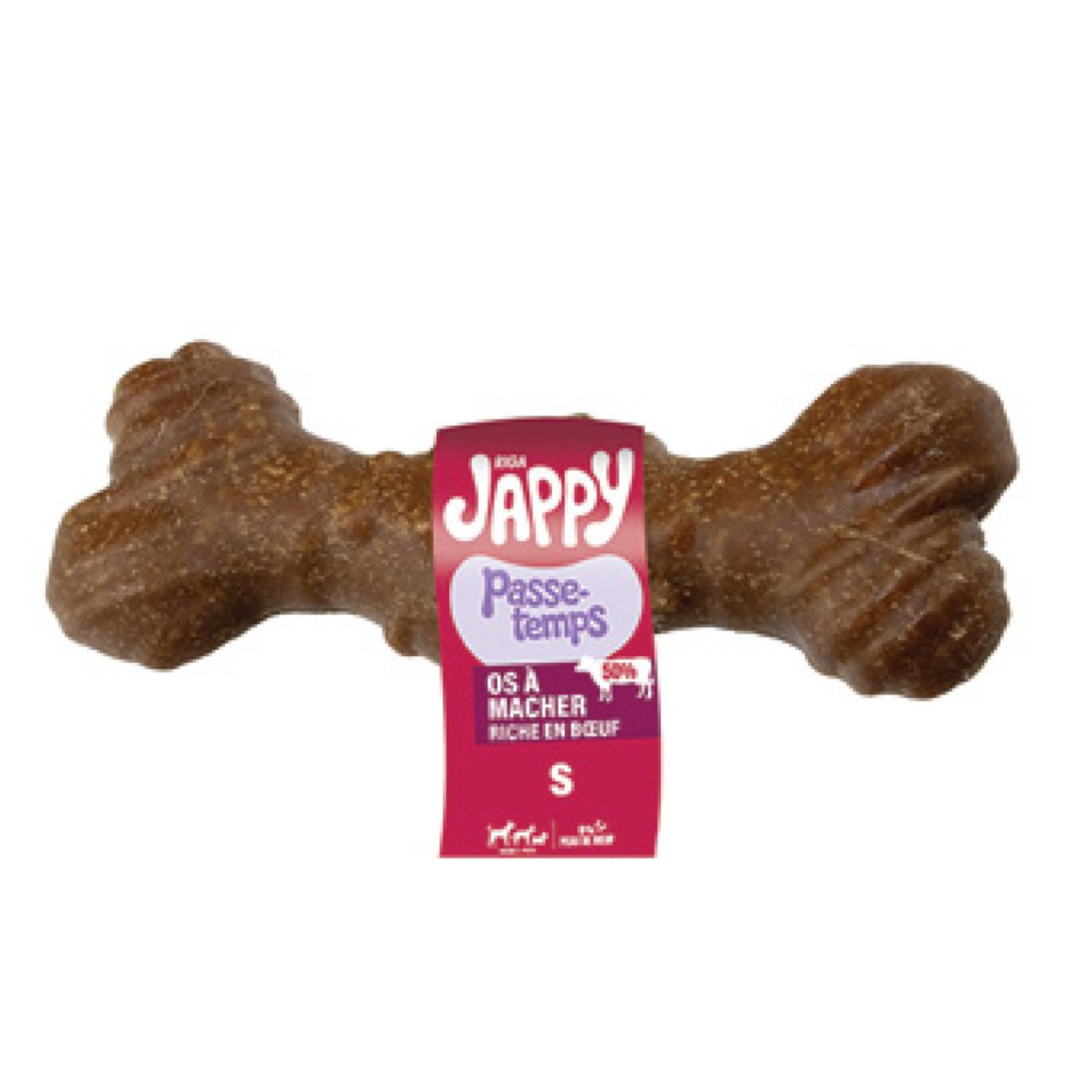 RIGA Jappy Os à mâcher hygiène dentaire au boeuf taille S pour chien 1 pièce 73g