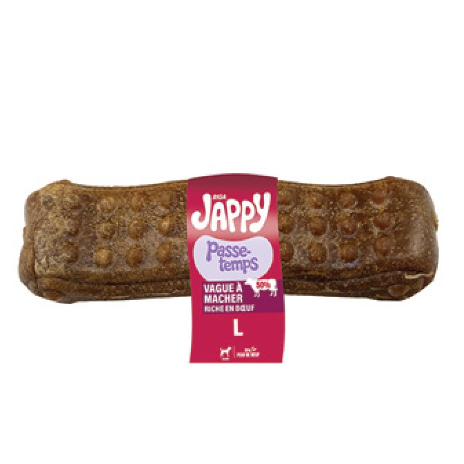 RIGA Jappy Vague à mâcher hygiène dentaire au boeuf taille L pour grand chien 1 pièce 202g