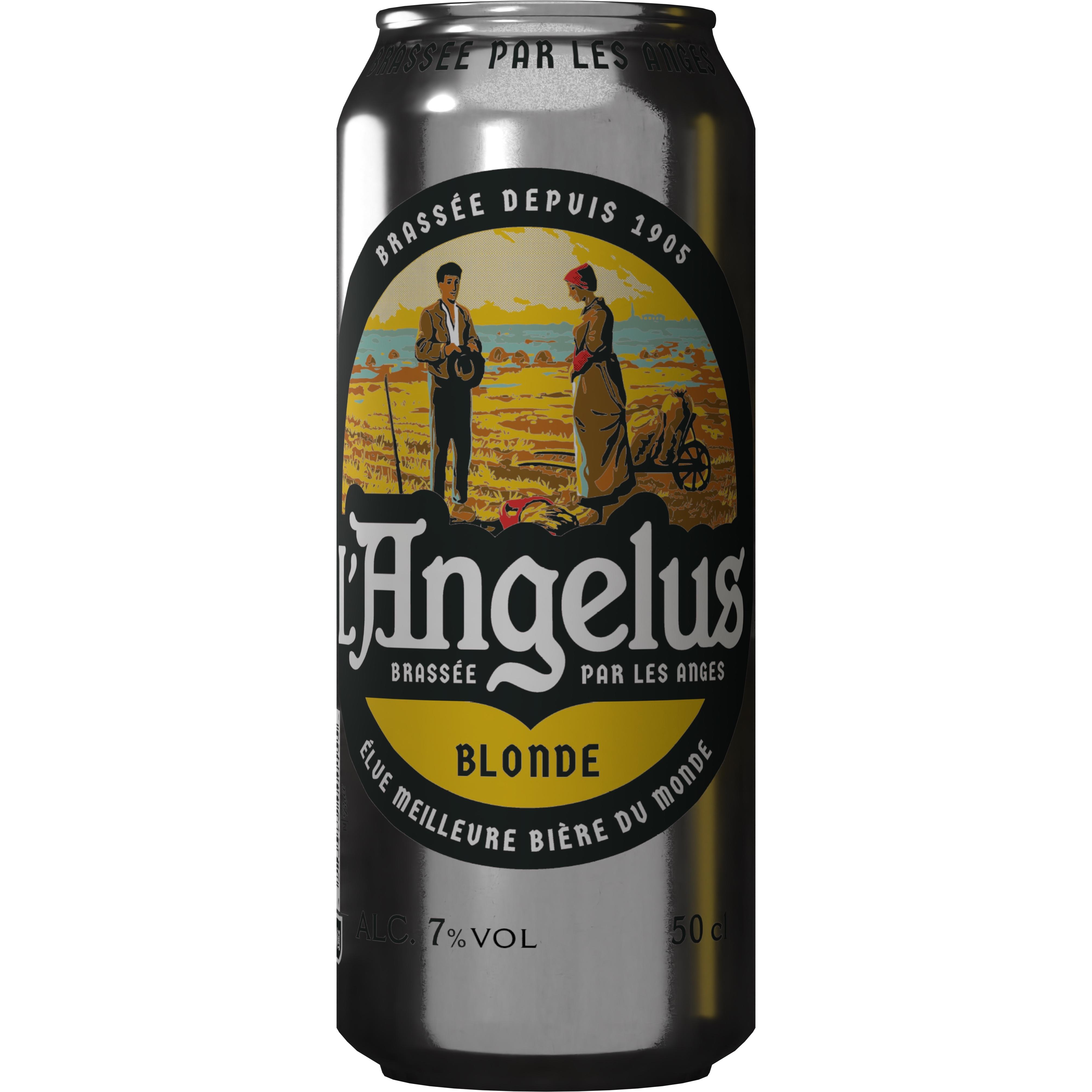 L'ANGELUS Bière blonde artisanale 7% bouteille 50cl