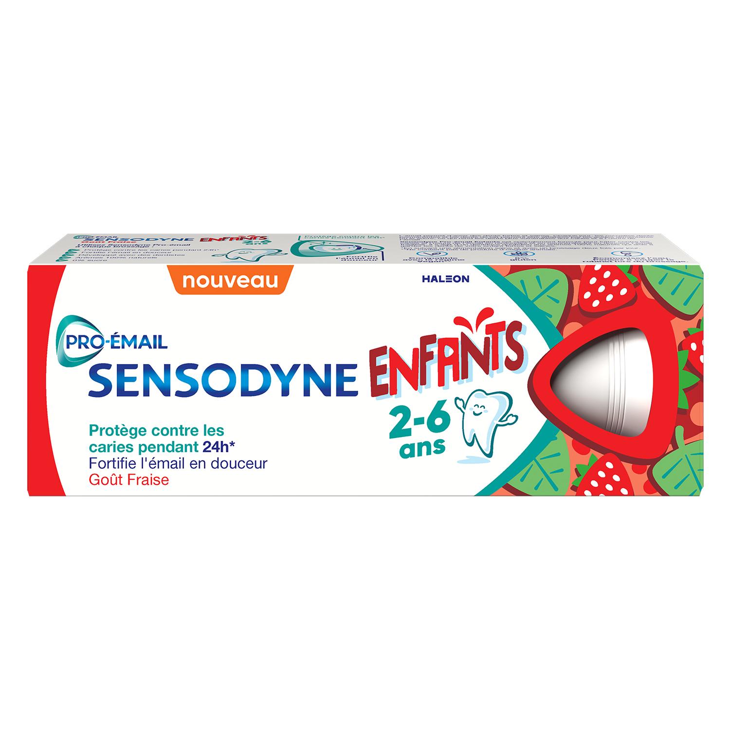 SENSODYNE Dentifrice enfant 2-6 ans anti-caries goût fraise 50ml