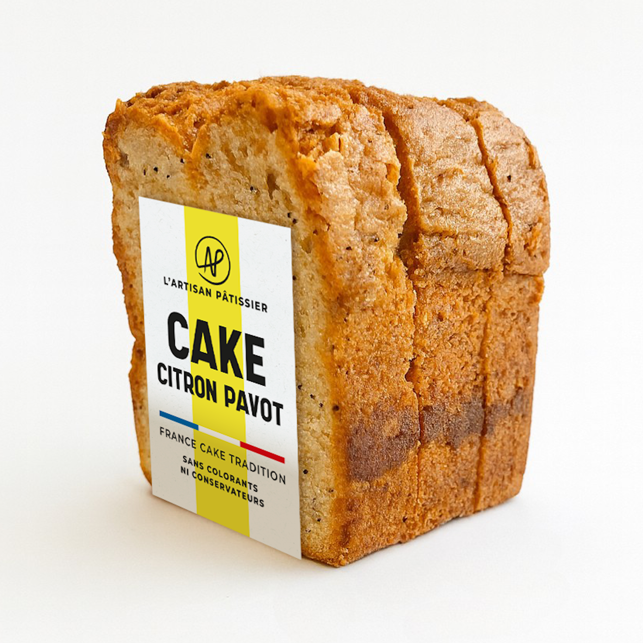 L'ARTISAN PATISSIER Cakes citron pavot 3 tranches 240g