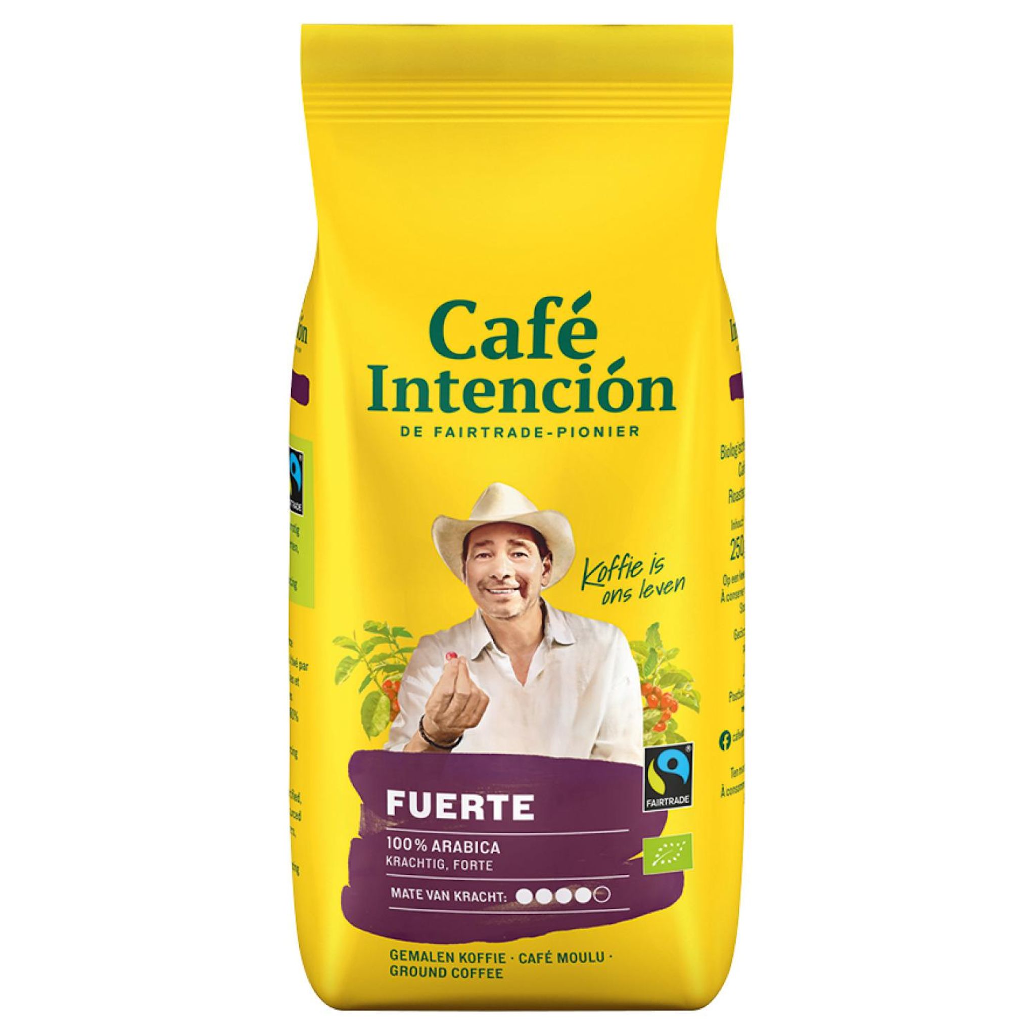 INTENCION Café moulu fort pur arabica bio 250g