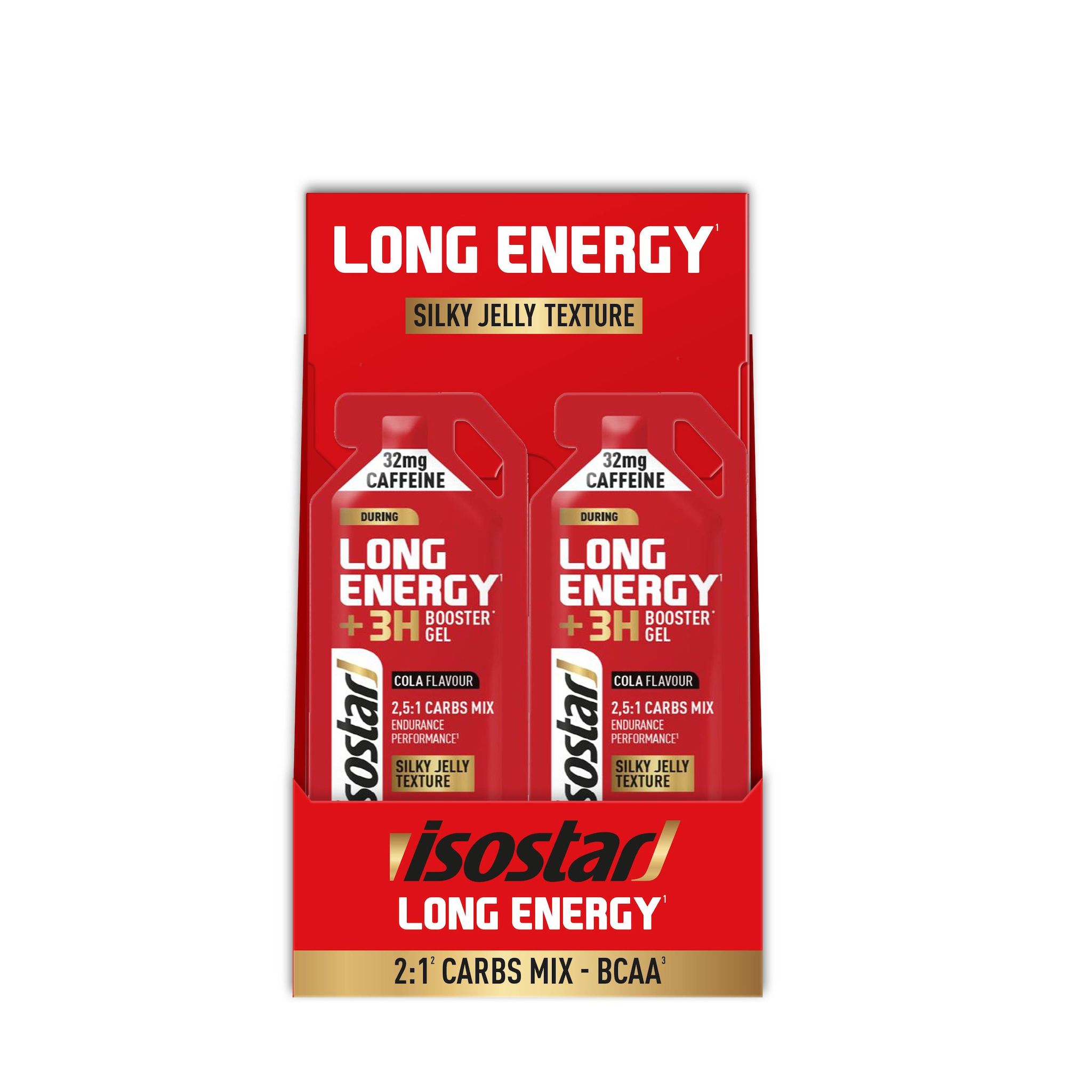 ISOSTAR Gel Long Energy avec caféine et BCAA goût cola 2 gels 40g