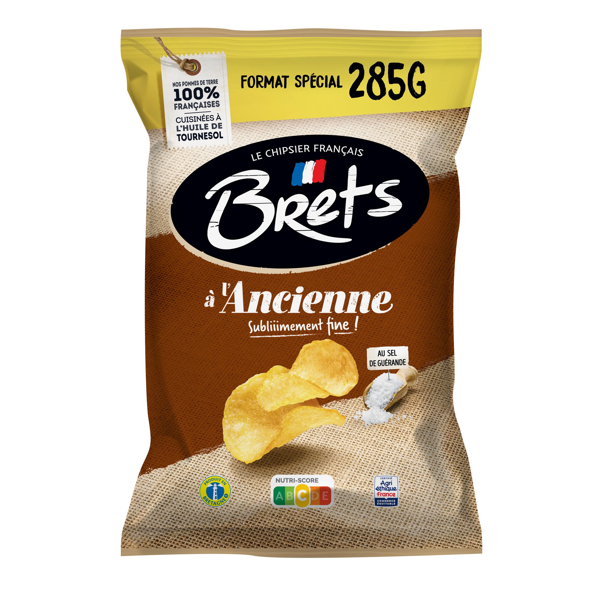BRETS Chips à l'ancienne au sel de Guérande 285g