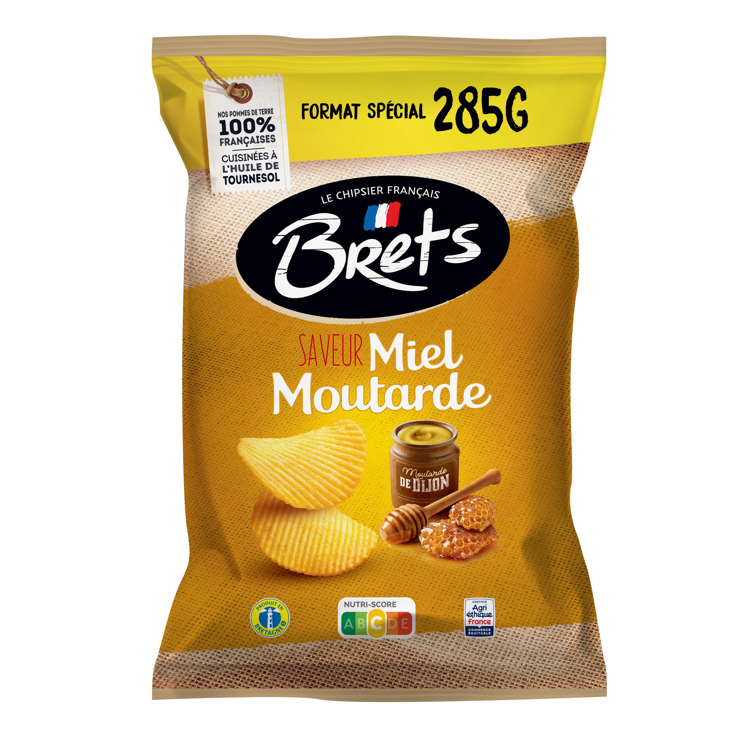 BRETS Chips ondulées saveur miel moutarde 285g
