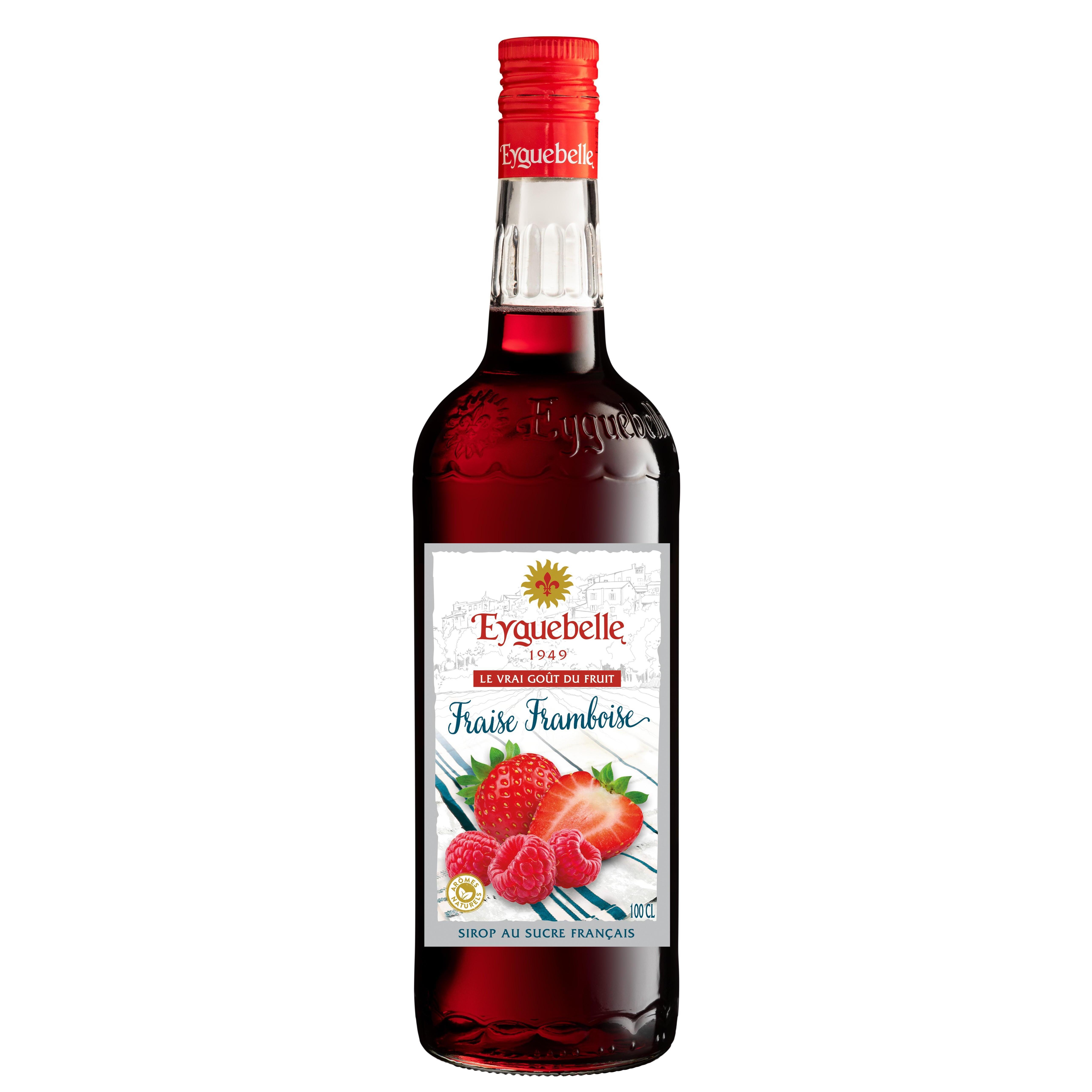 EYGUEBELLE Sirop de fraise framboise 1l