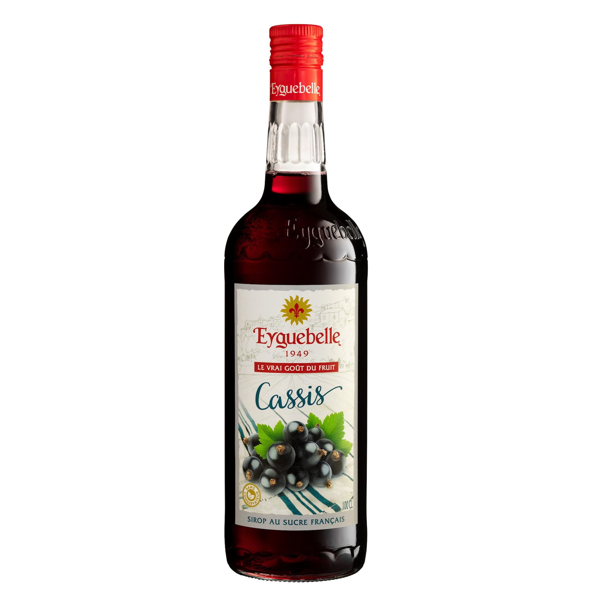 EYGUEBELLE Sirop de cassis bouteille verre 1l