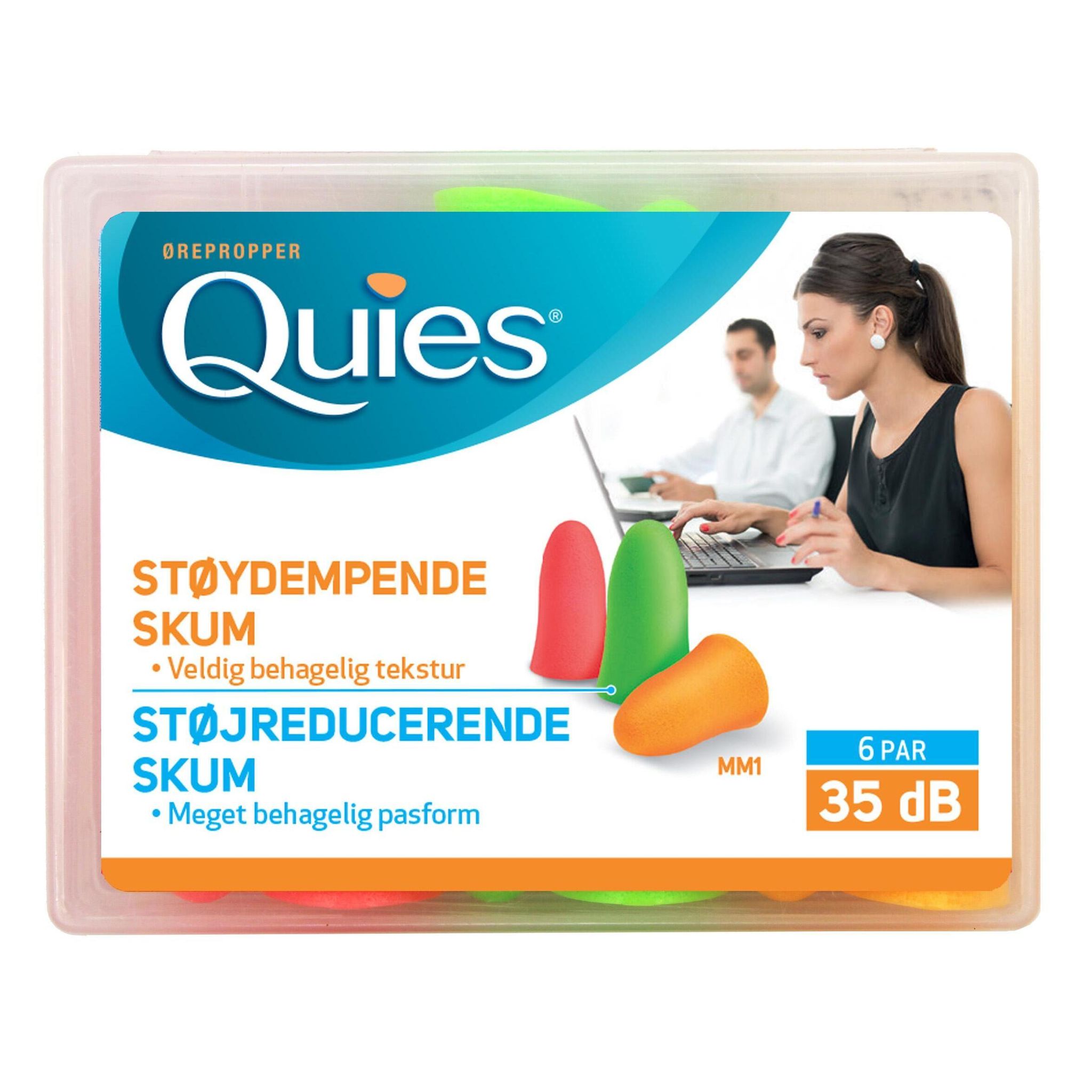 QUIES Protection auditive mousse 35dB 6 paires