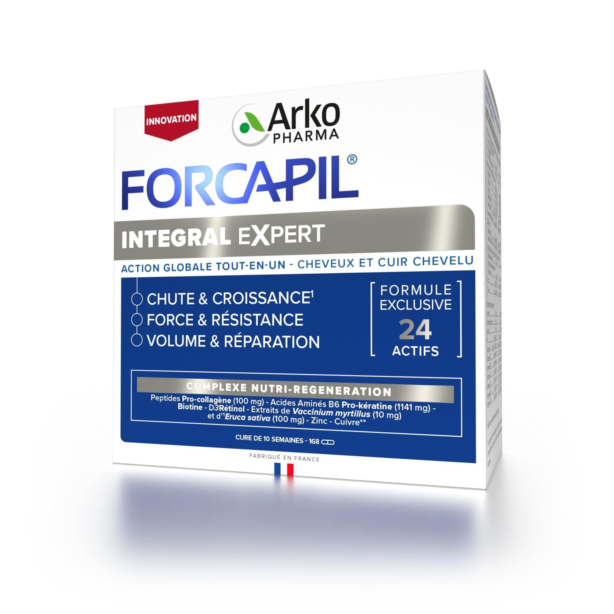 ARKOPHARMA Forcapil intégral expert complexe nutri régénération 168 gélules