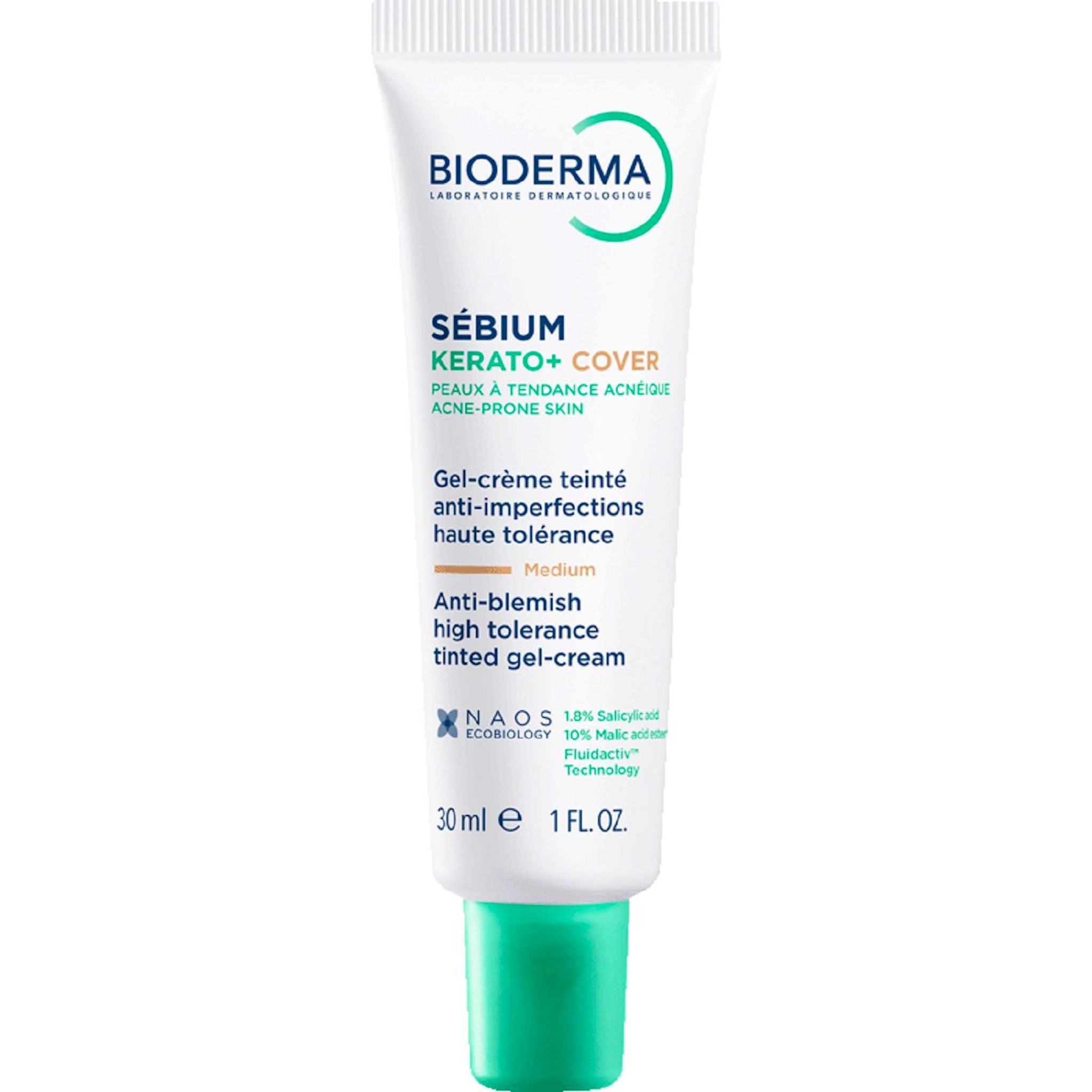 BIODERMA Sebium kerato+ cover Gel crème teinté anti imperfection médium 30ml